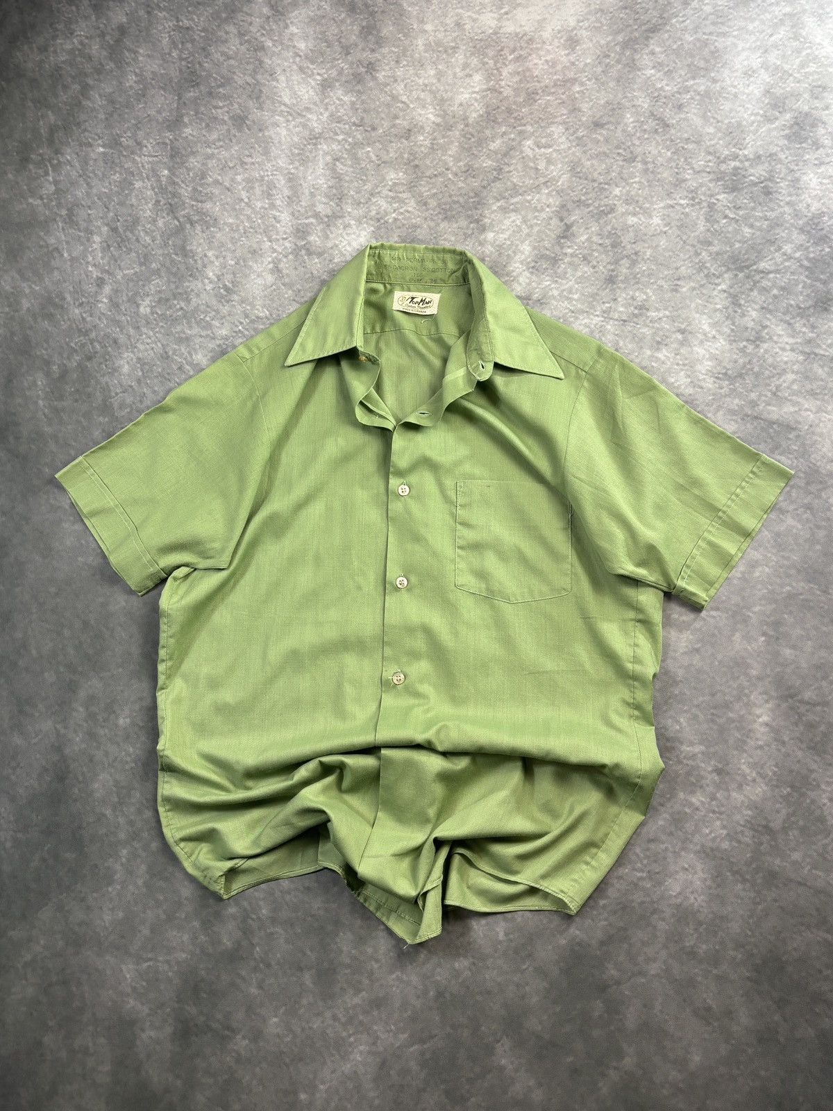 Vintage 1960s Vintage Shortsleeve Shirt PermaPress Work Camp Bowling Size US S / EU 44-46 / 1 - 3 Thumbnail