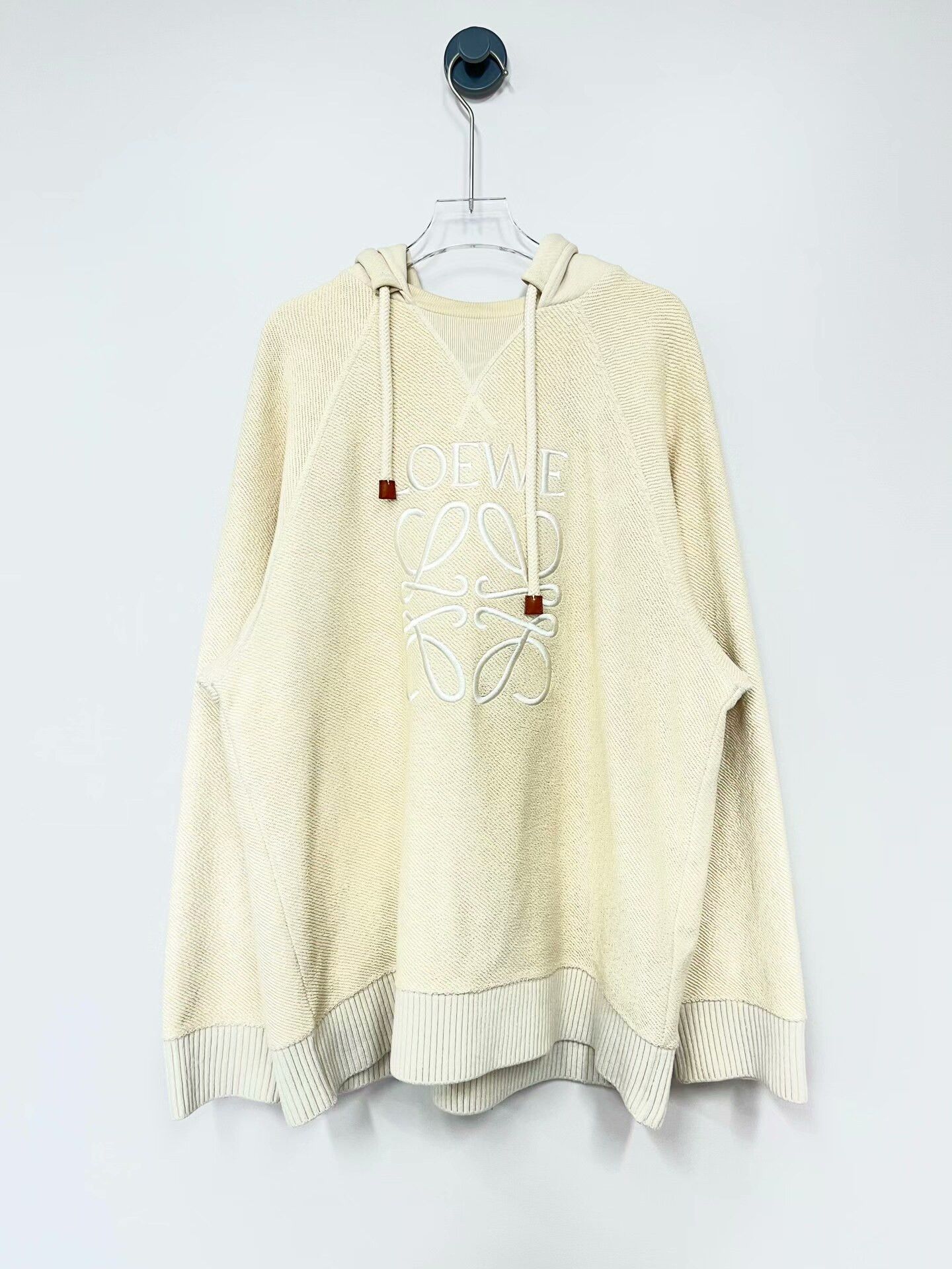 Loewe Loewe Beige Embroidered Logo Hoodie Size S / US 4 / IT 40 - 1 Thumbnail