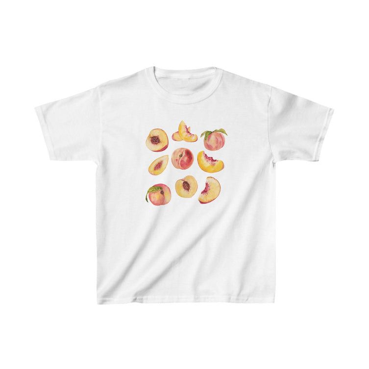 Other Peaches Baby Tee – Cute Fruit Graphic Fitted Tee Size L / US 10 / IT 46 - 3 Thumbnail