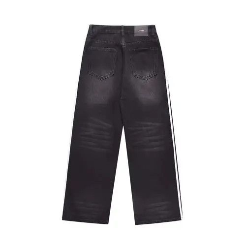VIBE Loose side stripe wide-leg jeans Size US 32 / EU 48 - 2 Thumbnail