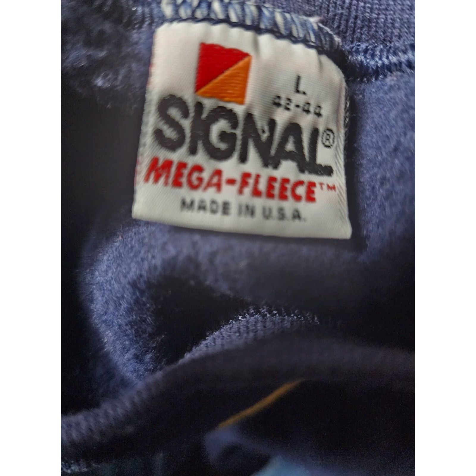Vintage VINTAGE Signal US Navy Graphic Pullover Sweatshirt L Blue Mens Size US L / EU 52-54 / 3 - 4 Thumbnail