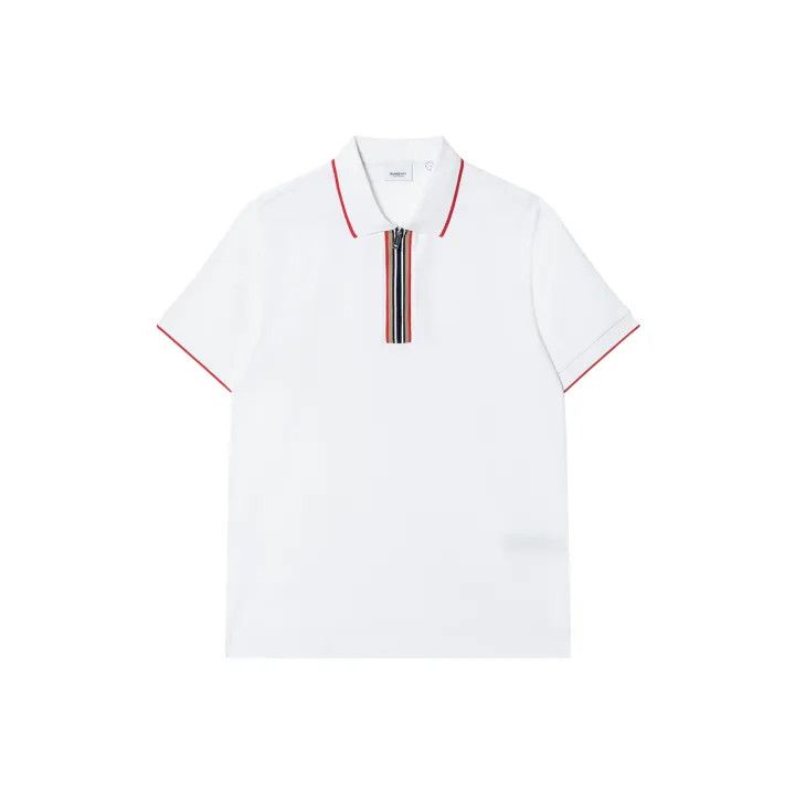 Burberry Burberry Color Blocked Striped Short Sleeve Polo Size US M / EU 48-50 / 2 - 1 Thumbnail