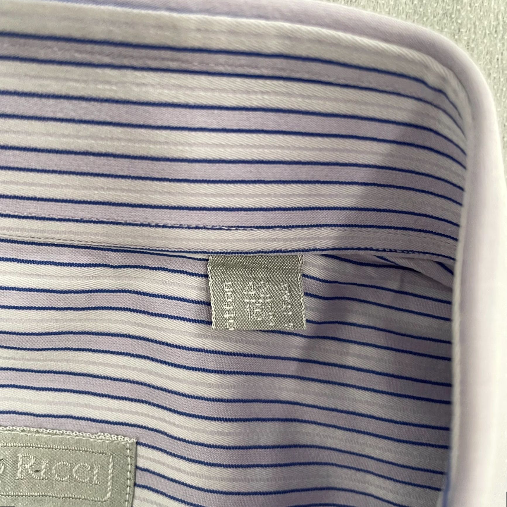 Stefano Ricci Stefano Ricci Dress Shirt Adult 16.5/42 Purple French Cuffs Luxury Mens Shirt Size 46R - 7 Thumbnail
