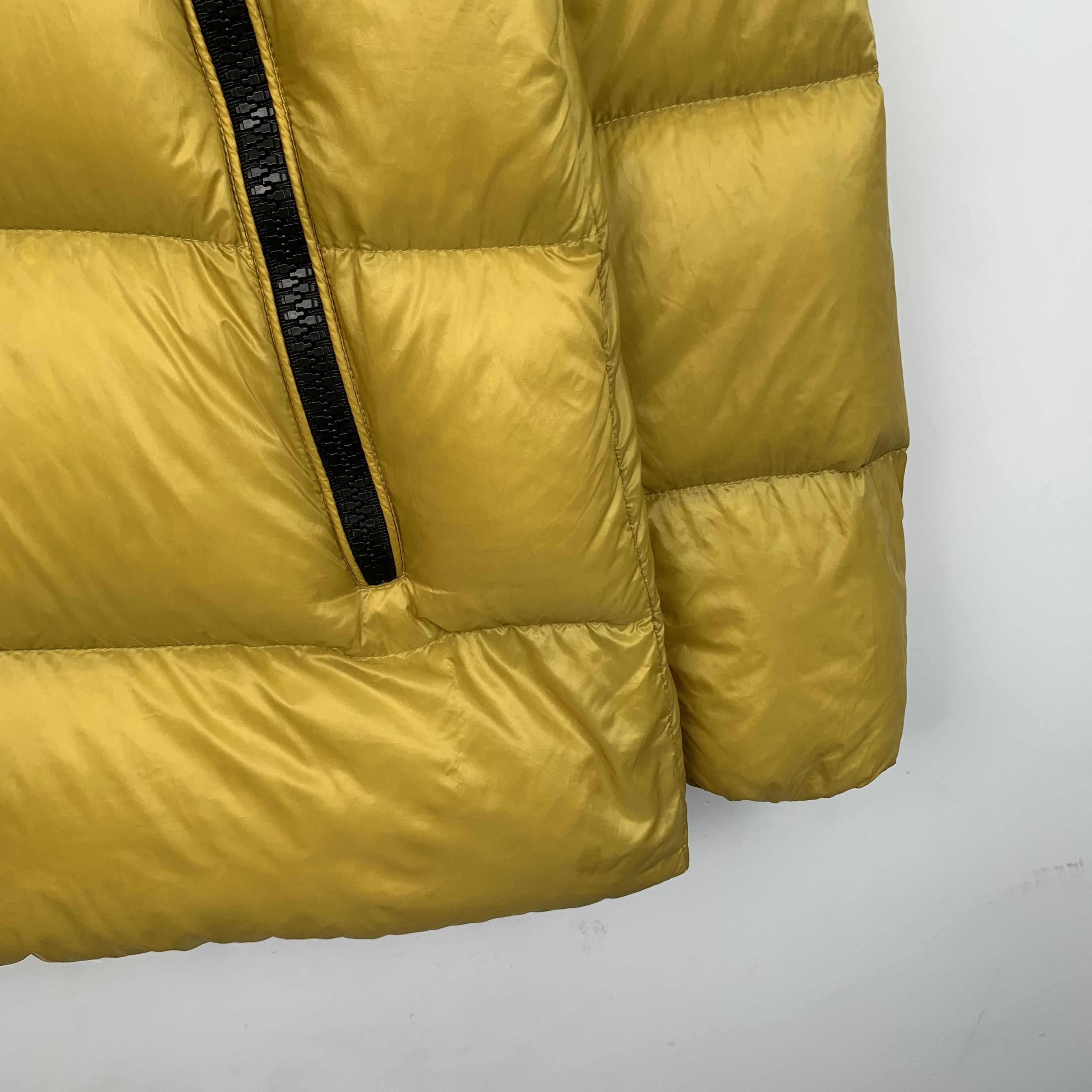 Moncler Moncler Serin Yellow Logo Jacket with Hood (Size M) Size M / US 6-8 / IT 42-44 - 6 Thumbnail