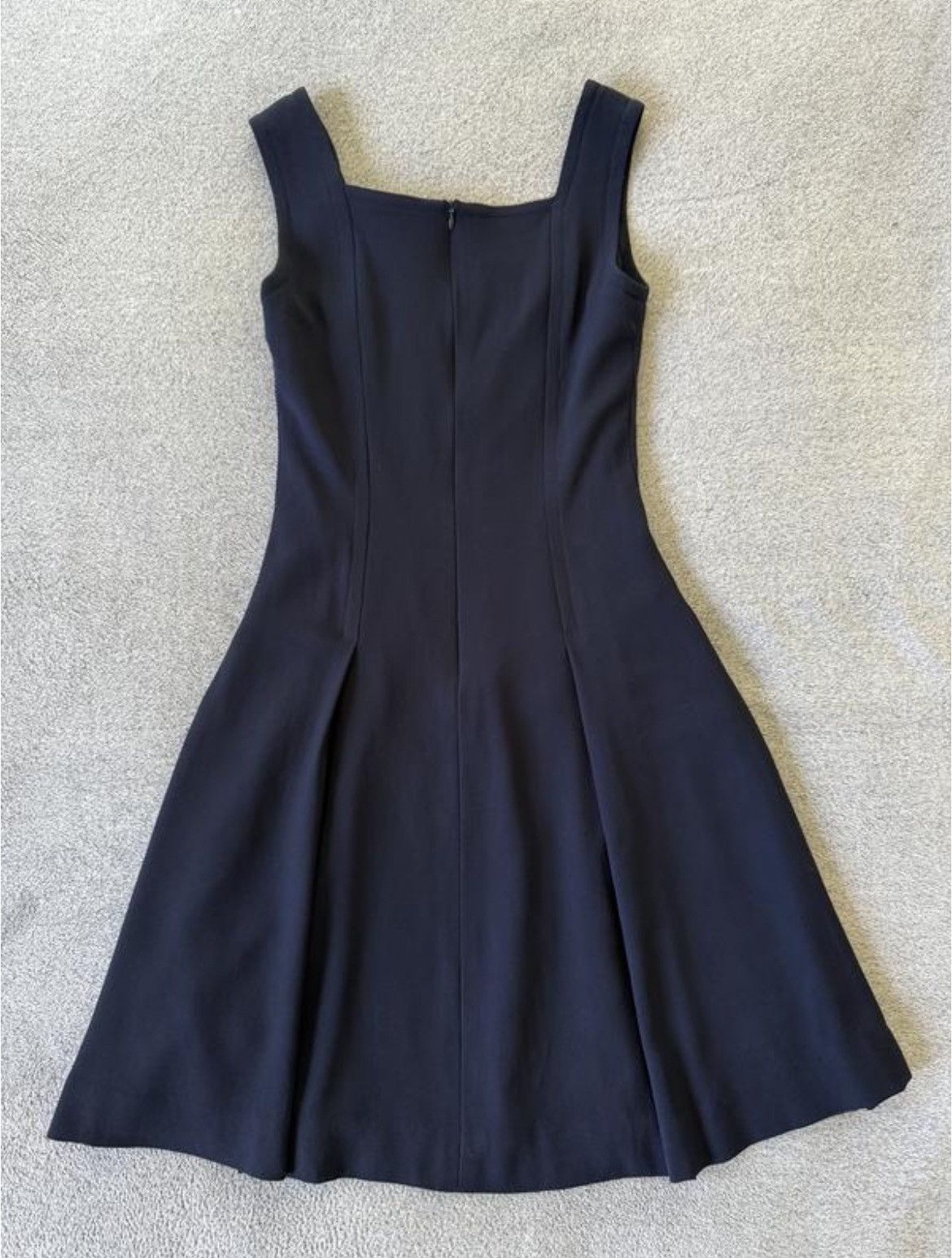 CELINE vintage 90s Navy blue A-Line Dress Size 40