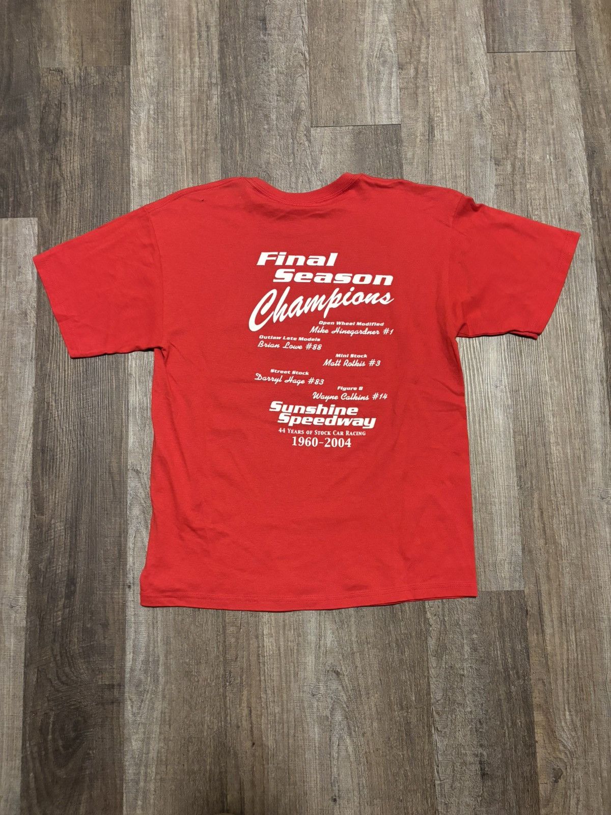 NASCAR Vintage 2004 St. Pete Sunshine Speedway Final Season Tee Size US M / EU 48-50 / 2 - 3 Thumbnail