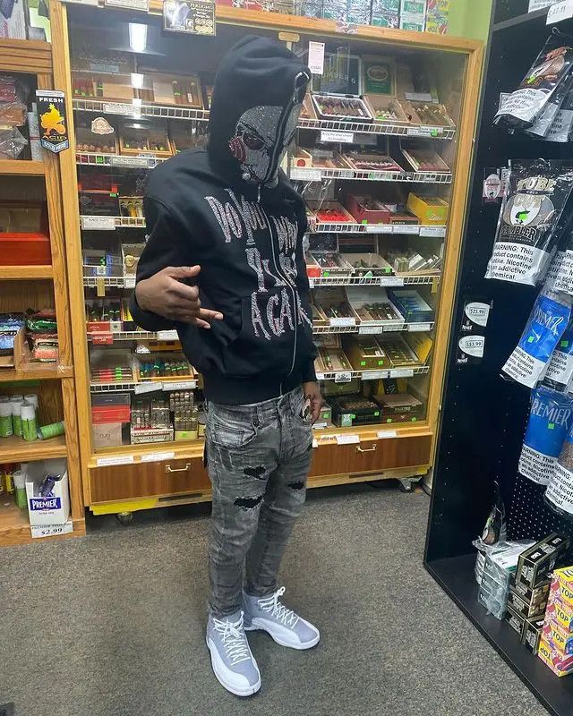 Saw zip hoodie with rhinestones