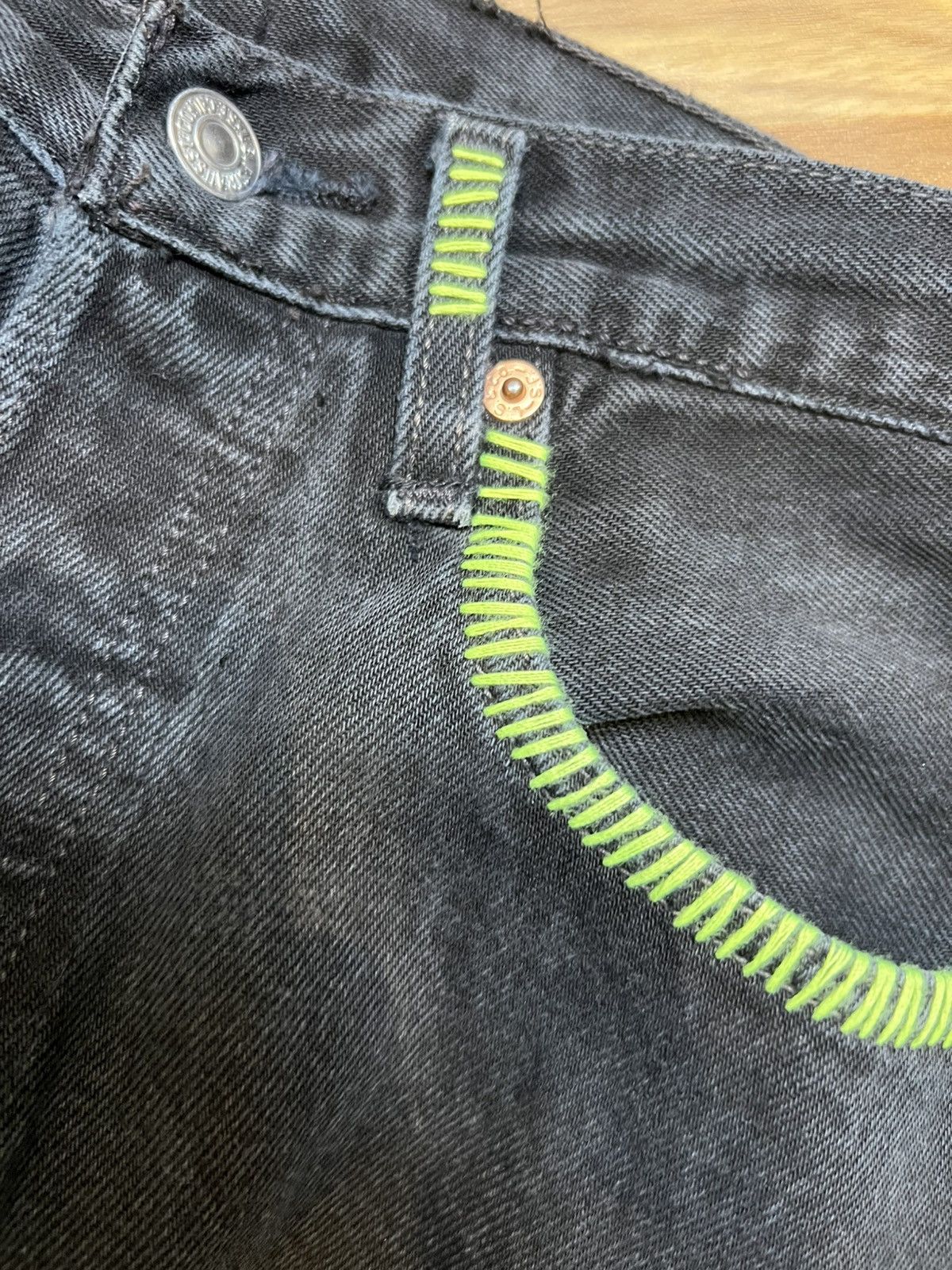 Levi's Reworked 1of1 levis crazy distressed denim Size US 32 / EU 48 - 6 Thumbnail