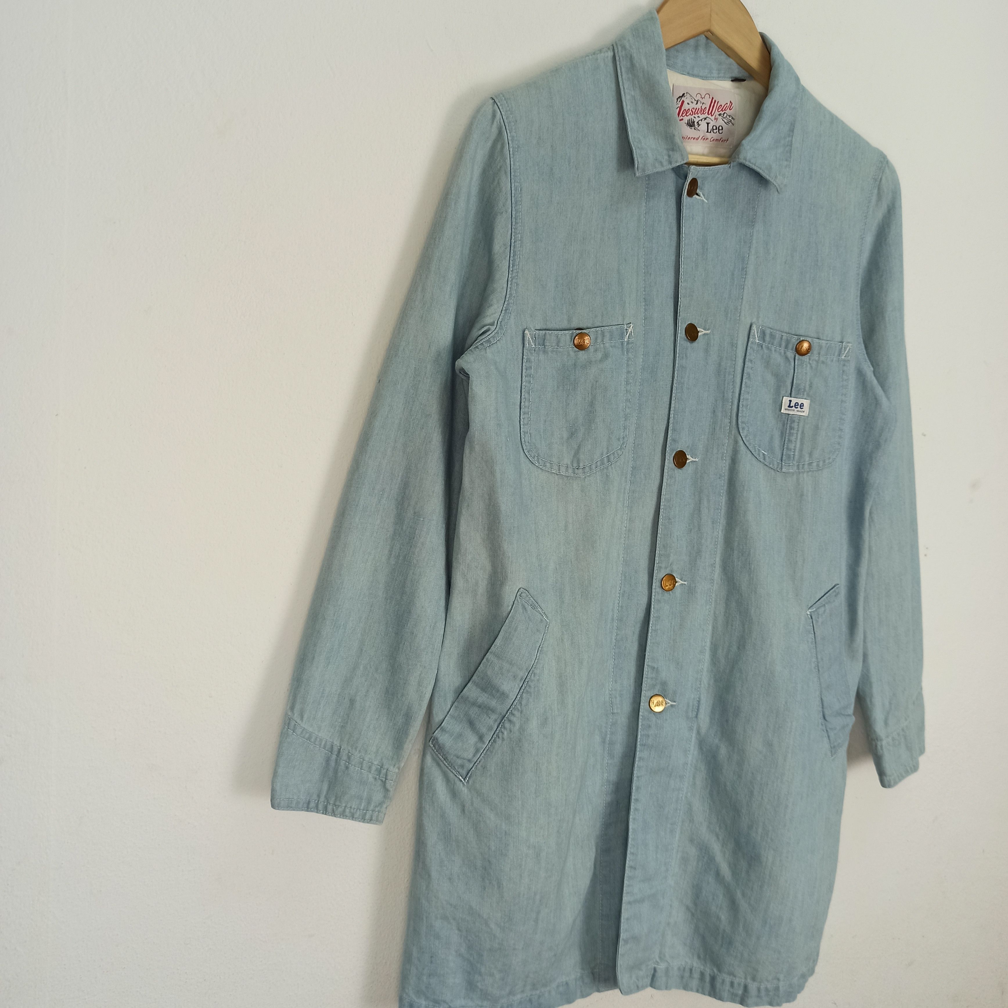 Lee VINTAGE LEE LEESURE WEAR LINEN BLEND COVERALL WORK JACKET Size US M / EU 48-50 / 2 - 3 Thumbnail
