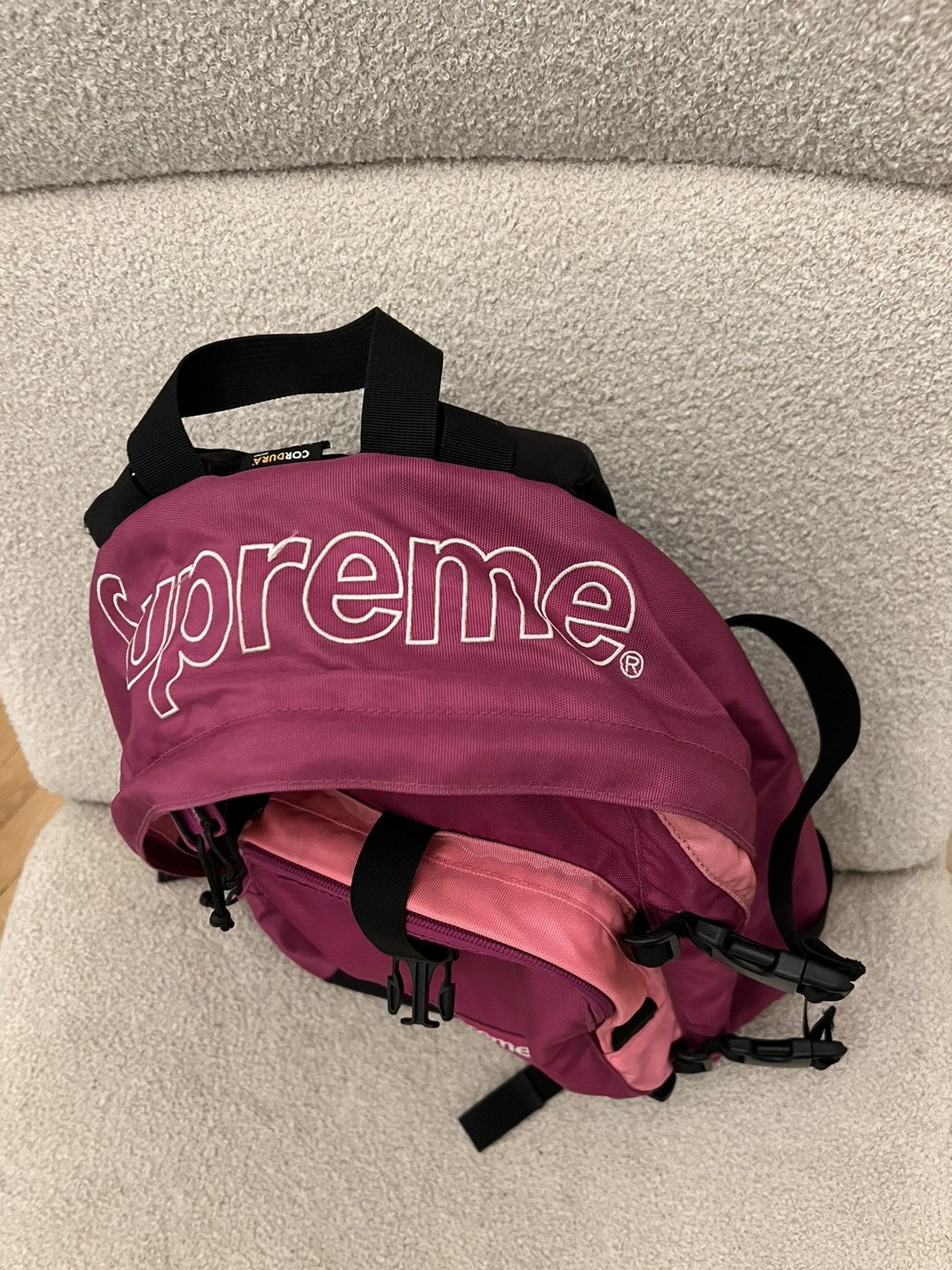 Supreme Supreme FW19 Backpack cordura magenta Size ONE SIZE - 3 Thumbnail