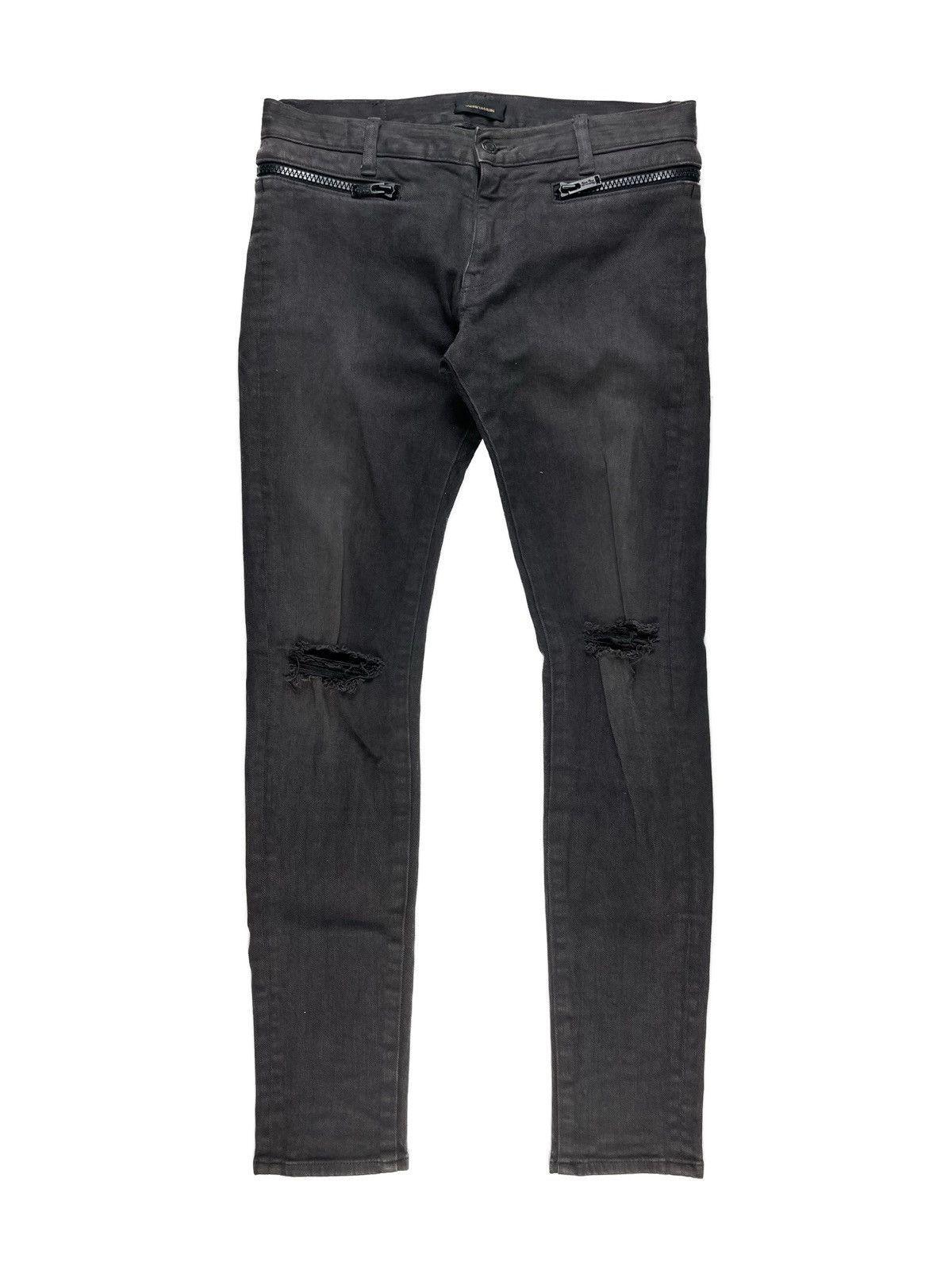 UNDERCOVER アンダーカバー psycho black denim Undercover x Psycho logo-appliqué Jeans | Black | FARFETCH