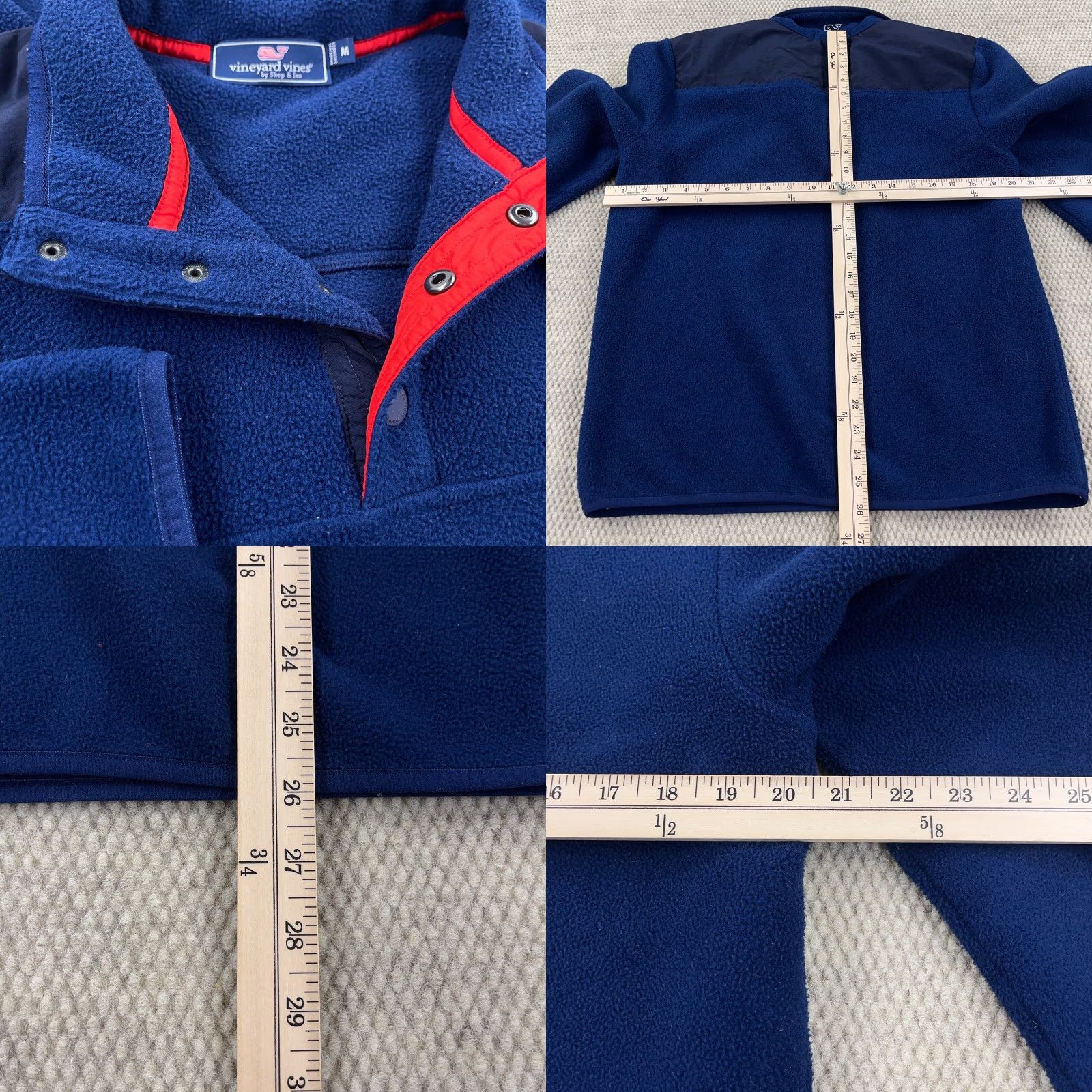 Vineyard Vines Vineyard Vines Sweater Men Medium Blue Pullover Fleece Snap T Sweatshirt Jacket Size US M / EU 48-50 / 2 - 8 Thumbnail