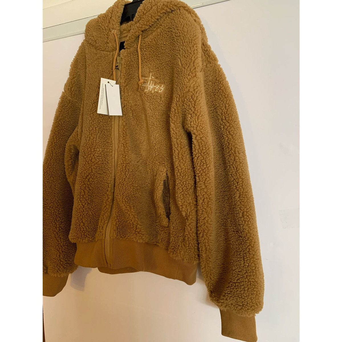 Stussy STUSSY LOGO SHERPA FLEECE HOODIE JACKET Size US S / EU 44-46 / 1 - 12 Thumbnail