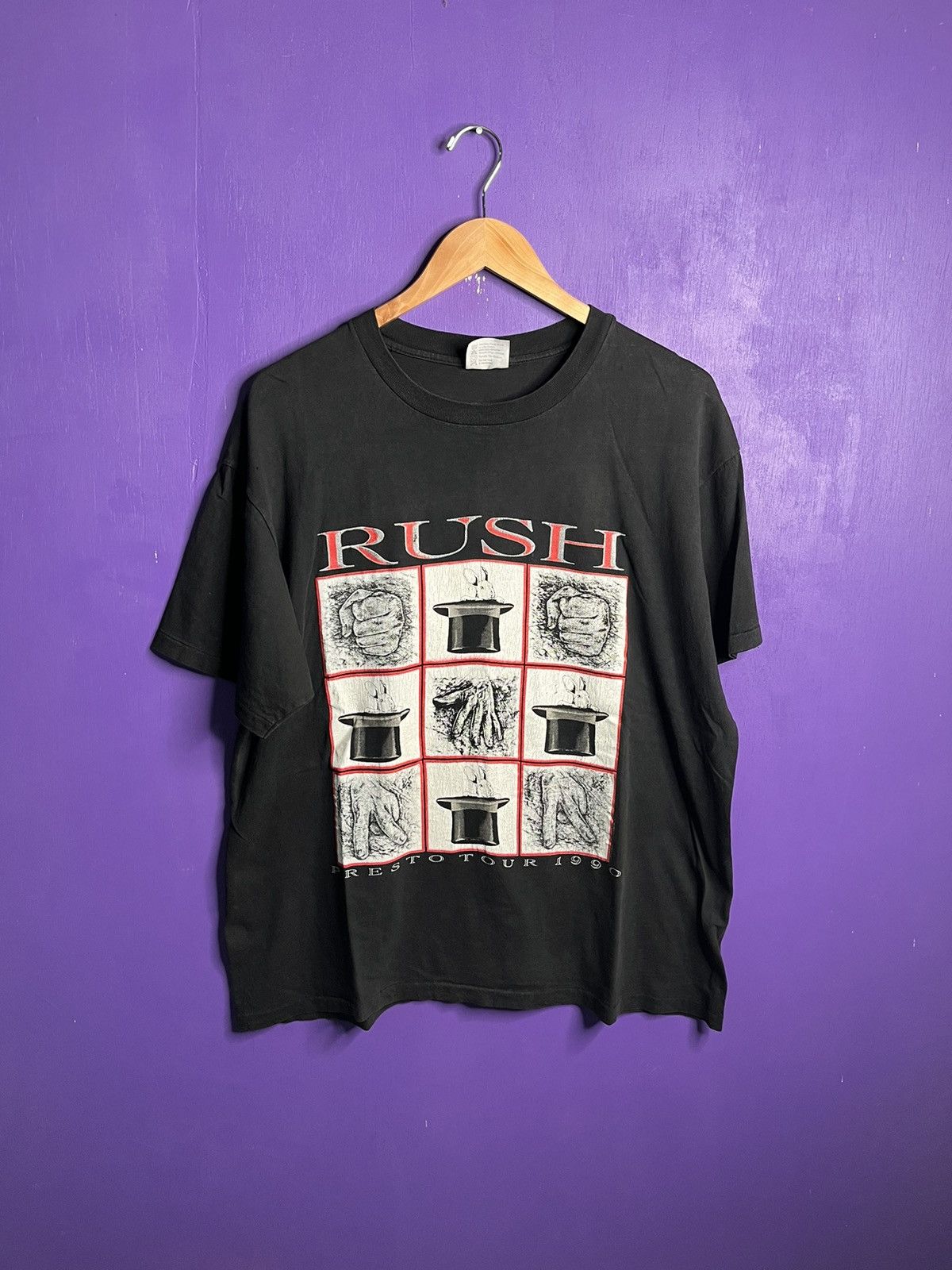 Band Tees × Vintage Vintage 1990 RUSH presto tour t-shirt Size US XL / EU 56 / 4 - 1 Thumbnail