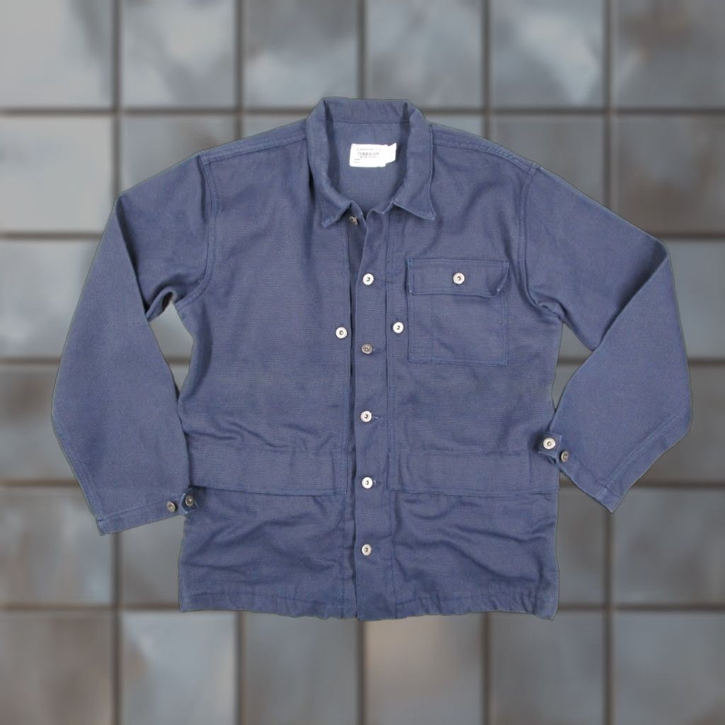 Tenderloin VINTAGE Tenderloin Jacket Mens Medium Navy Blue Chore Coat Workwear Made USA Navy Blue Canvas Military Jacket Cowboy Army Retro Men M Jacket Size US M / EU 48-50 / 2 - 1 Thumbnail