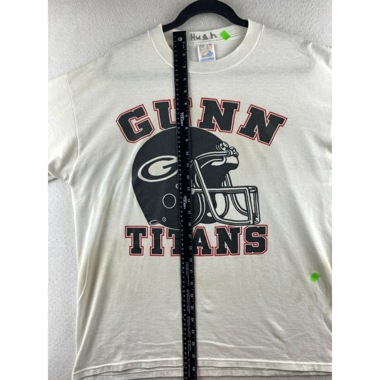 Jerzees VINTAGE Jerzees Shirt Mens XL USA Made Gunn Titans Football White Size US XL / EU 56 / 4 - 4 Thumbnail