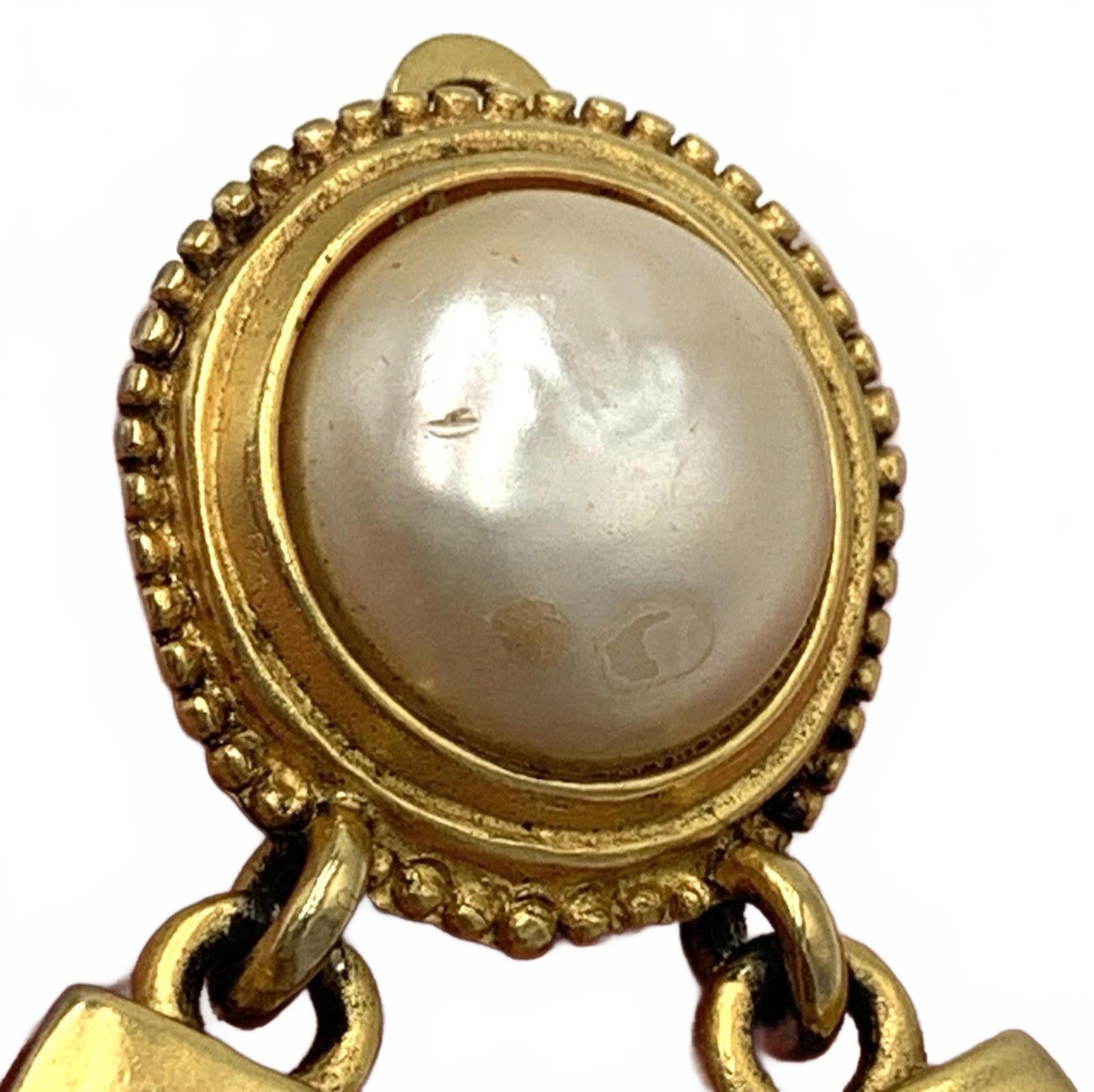 Karl Lagerfeld Karl Lagerfeld Faux Pearl Horseshoe Door Knockers Earrings Size ONE SIZE - 6 Thumbnail