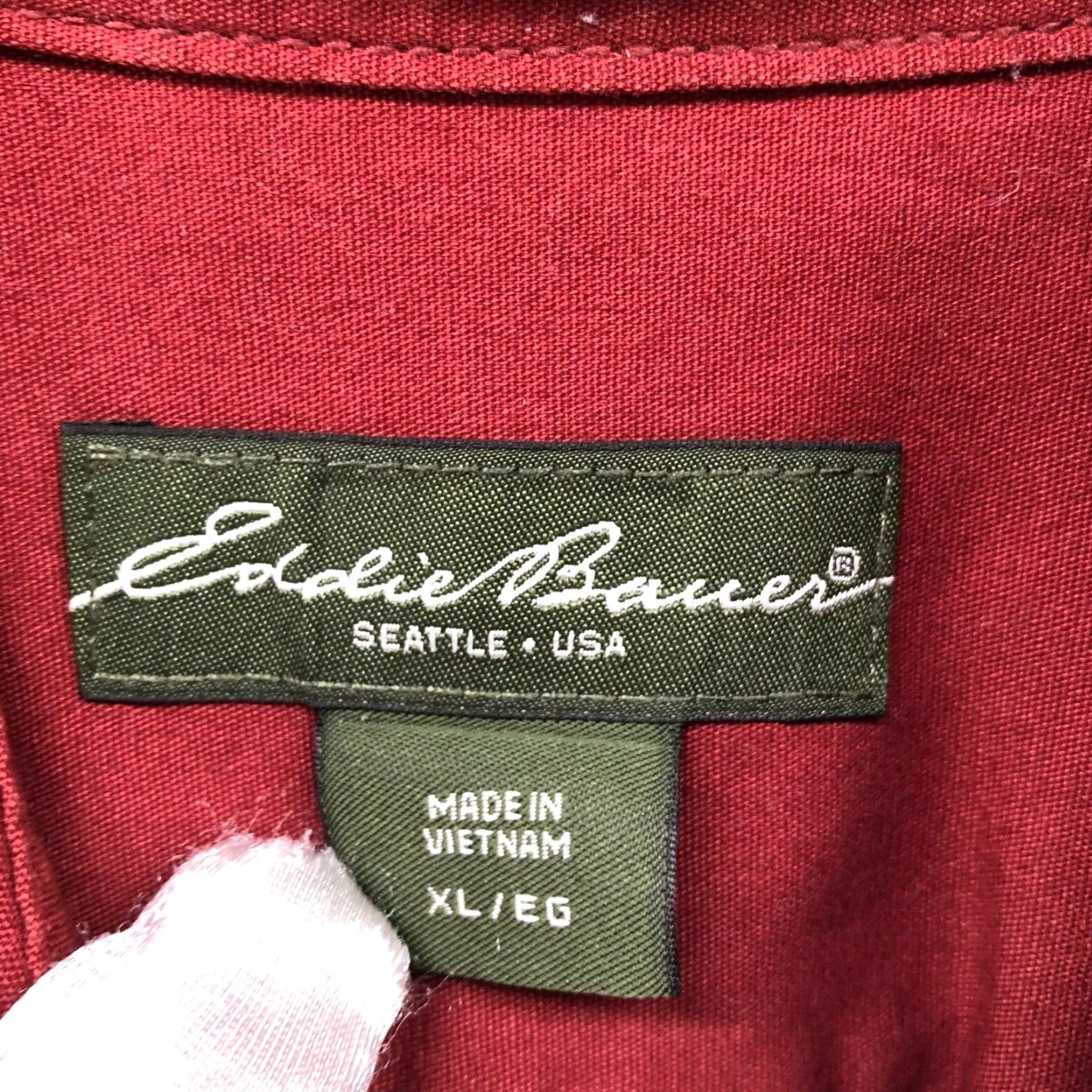 Eddie Bauer Eddie Bauer Twill Shirt Mens XL Brown Cotton Long Sleeve Button-Up Outdoor Workwear Size US XL / EU 56 / 4 - 5 Thumbnail