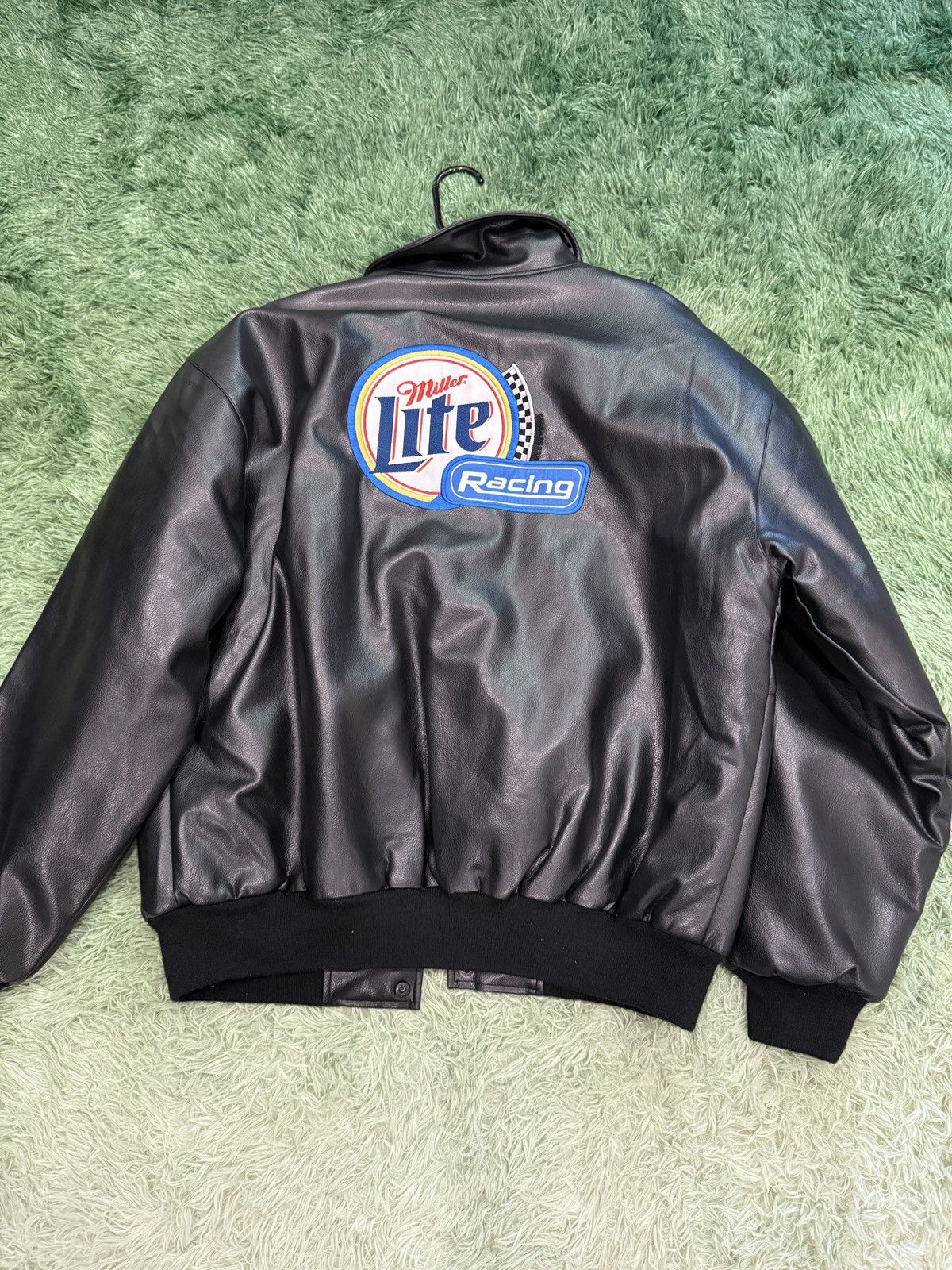 Designer × Vintage NASCAR leather bomber jacket Size US XL / EU 56 / 4 - 2 Thumbnail