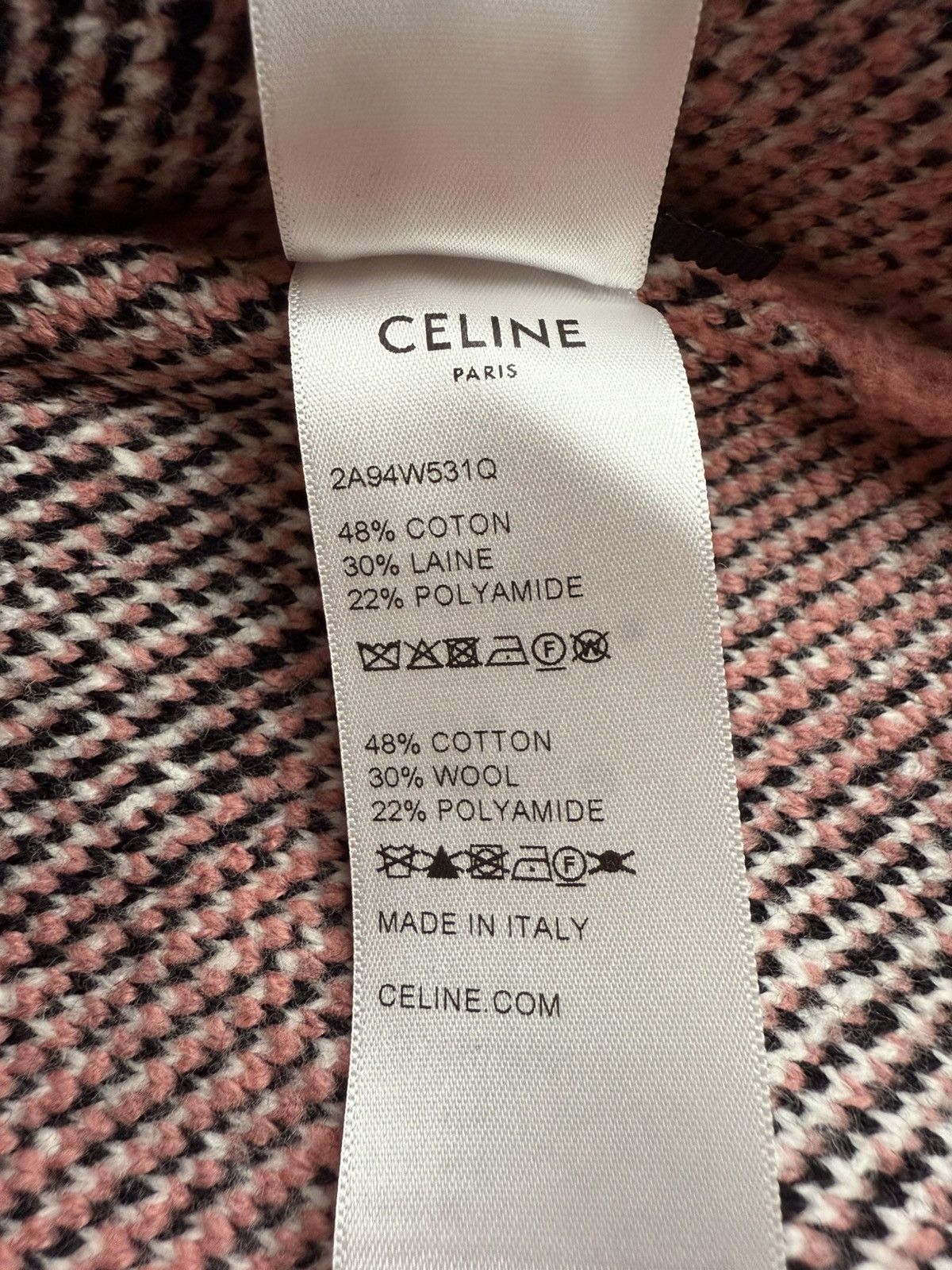 Celine SS22 Celine cosmic cruiser pink puppy cardigan Hedi XL Size US XL / EU 56 / 4 - 21 Thumbnail