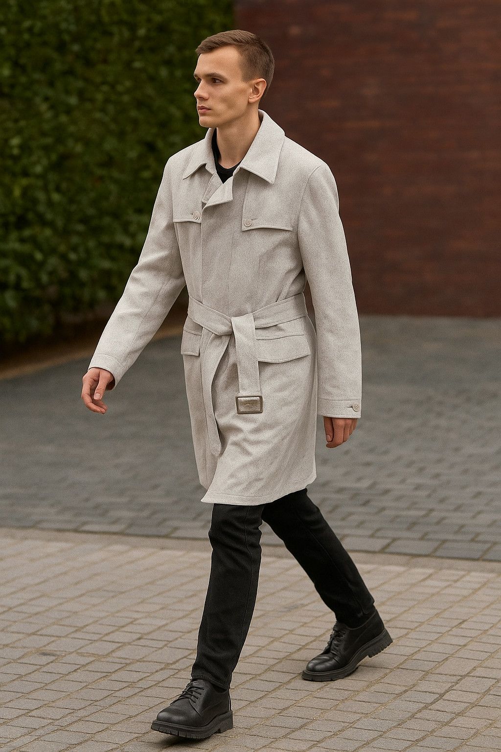 💥 💥T MART POLYSTER TRENCH COAT