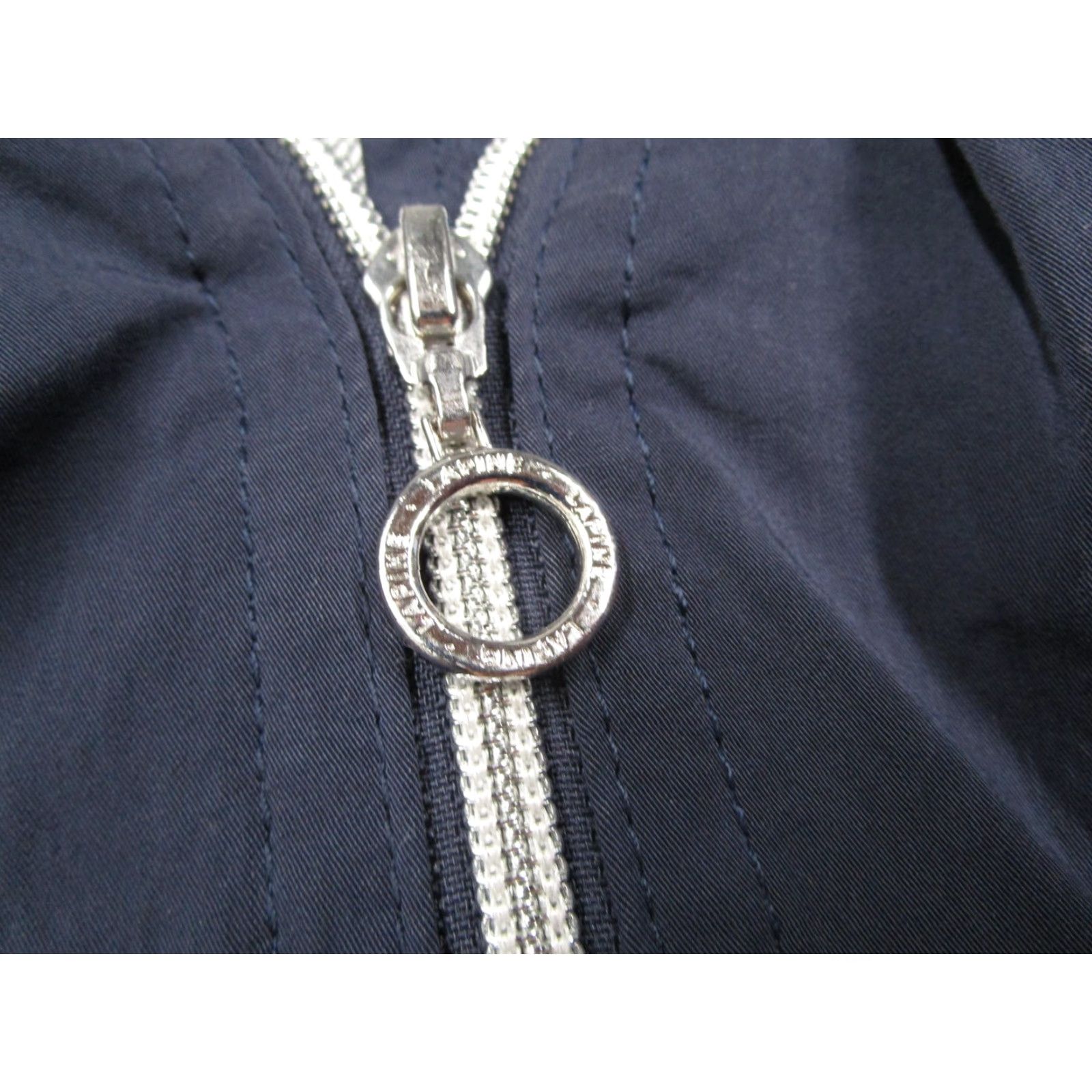 Vintage LAPINE BLANCHE Jacket Womens 38 Lyocell Zip Front Cropped Blue 3/4 Sleeve Lightweight Casual Japan Size XS / US 0-2 / IT 36-38 - 2 Thumbnail