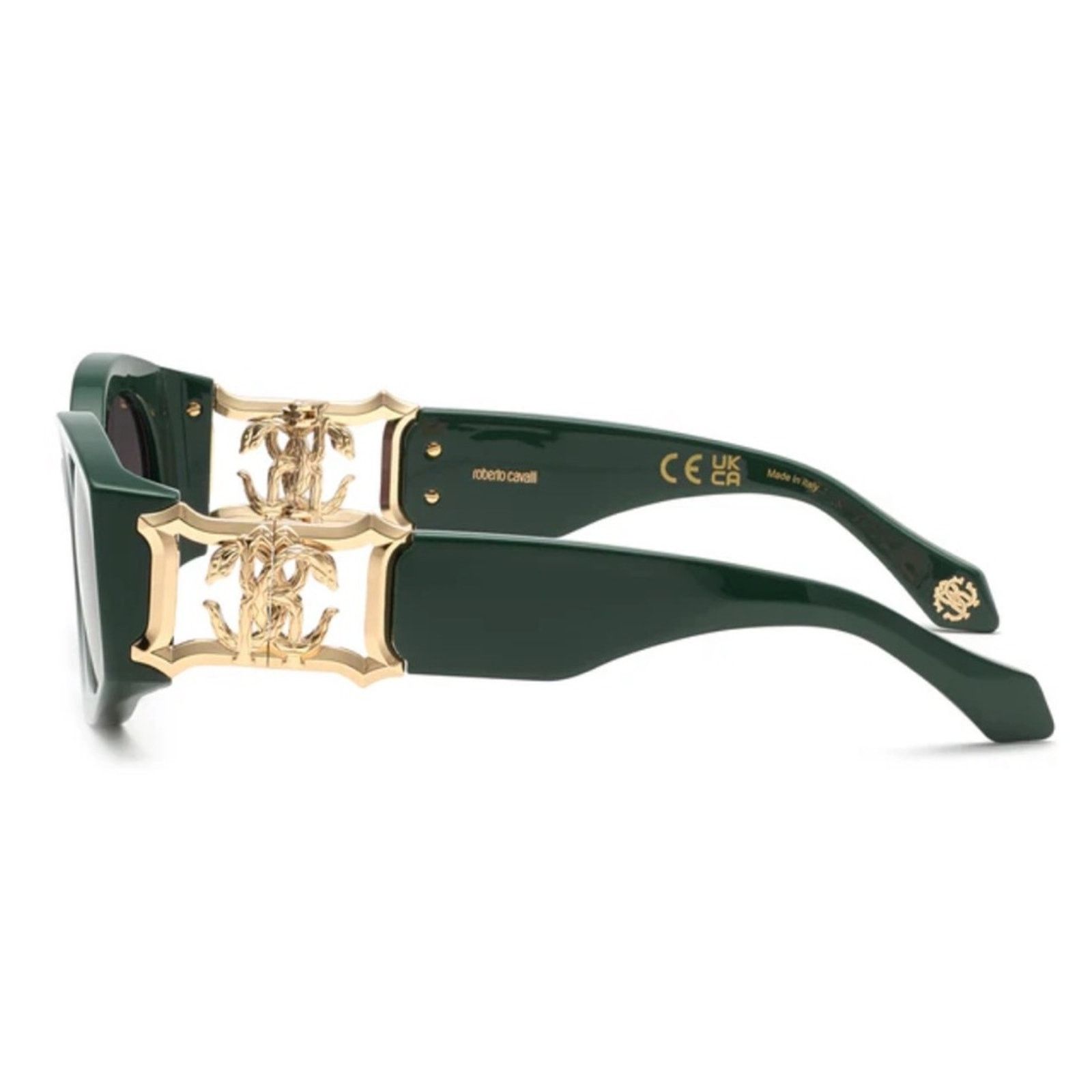 Roberto Cavalli Roberto Cavalli SRC064 0D80 Green Sunglasses NWT Authentic Size ONE SIZE - 4 Thumbnail