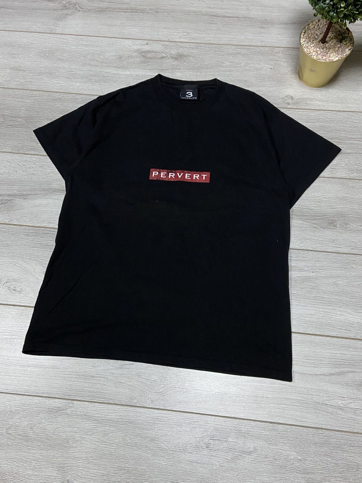 Vintage Vintage “Pervert” made in USA afterlife Humor Tee Size US L / EU 52-54 / 3 - 4 Thumbnail