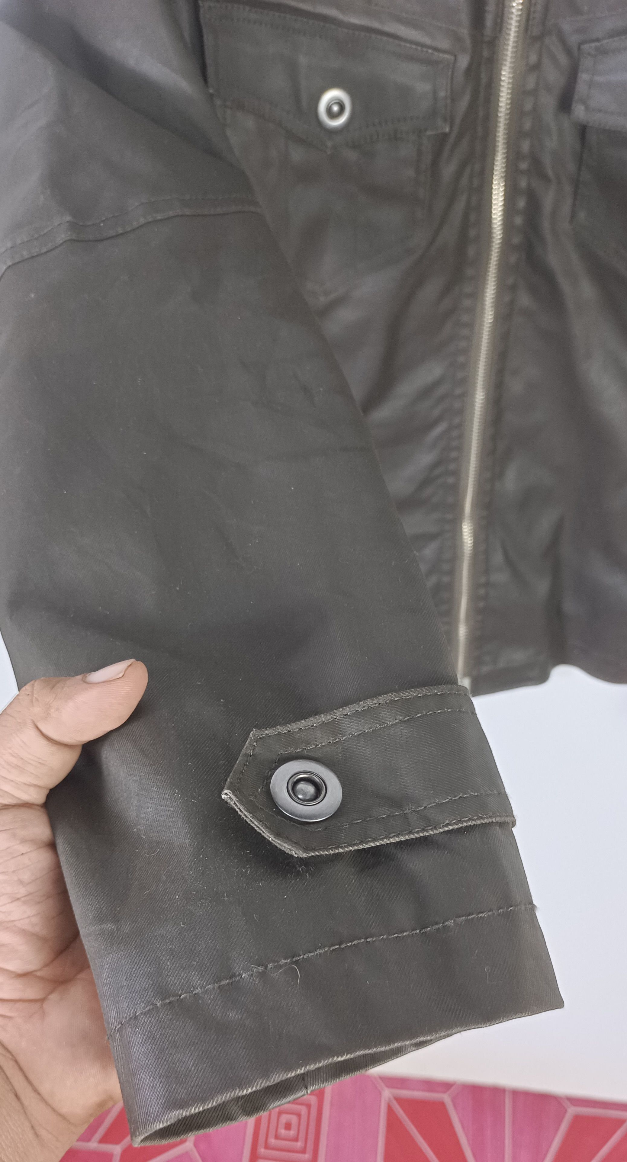 Japanese Brand Atelier Sab Men Wax Jacket Tactical Pocket Size US M / EU 48-50 / 2 - 12 Thumbnail