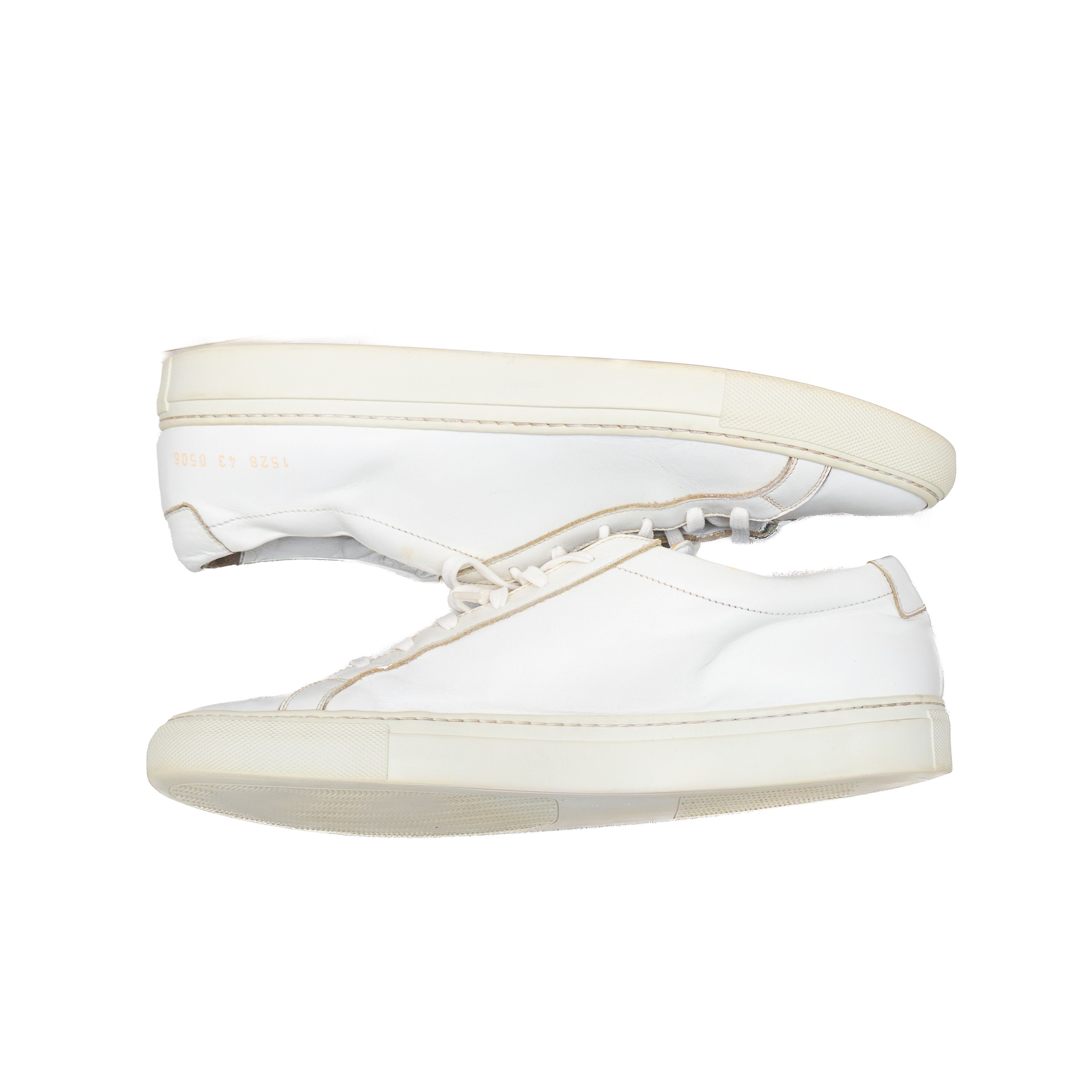 Common Projects Common Projects Low White Leather Sneakers EU 43 / US 10 Size US 10 / EU 43 - 6 Thumbnail