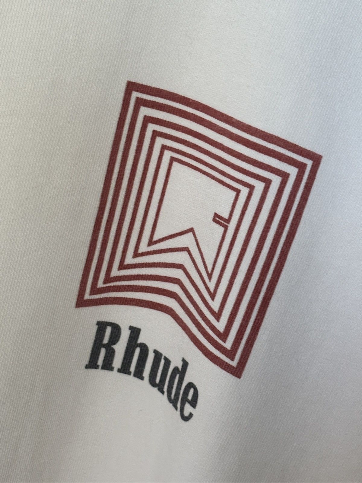 Rhude RHUDE RED REPEAT CHEVRON LOGO TEE Size US L / EU 52-54 / 3 - 4 Thumbnail