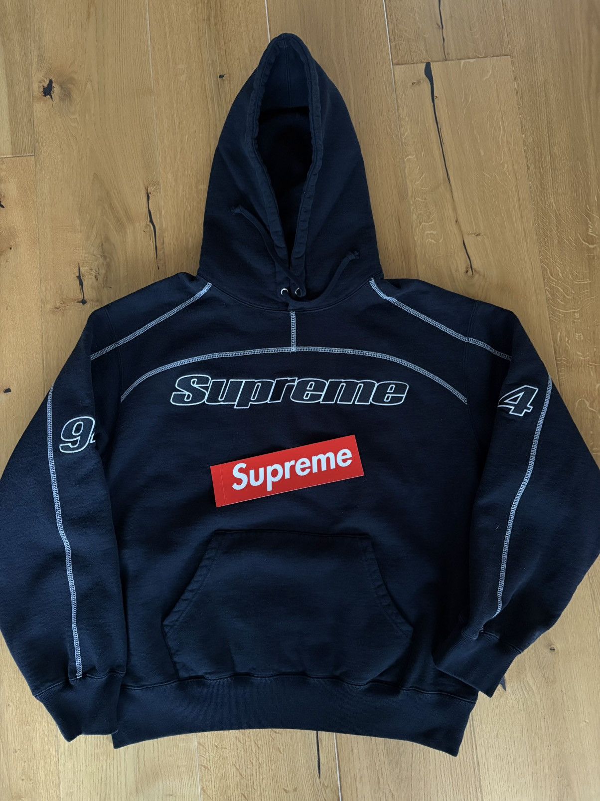 Supreme Supreme Overlock hooded Sweatshirt Size US S / EU 44-46 / 1 - 1 Thumbnail