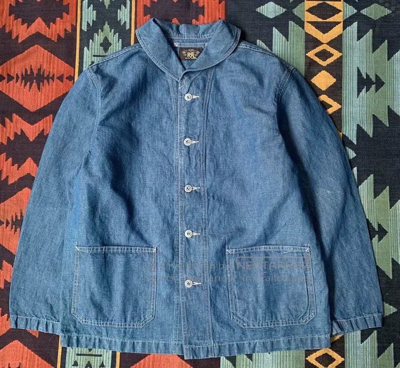 RRL Ralph Lauren RRL Ralph Lauren Indigo navy workwear jacket Size US L / EU 52-54 / 3 - 2 Thumbnail