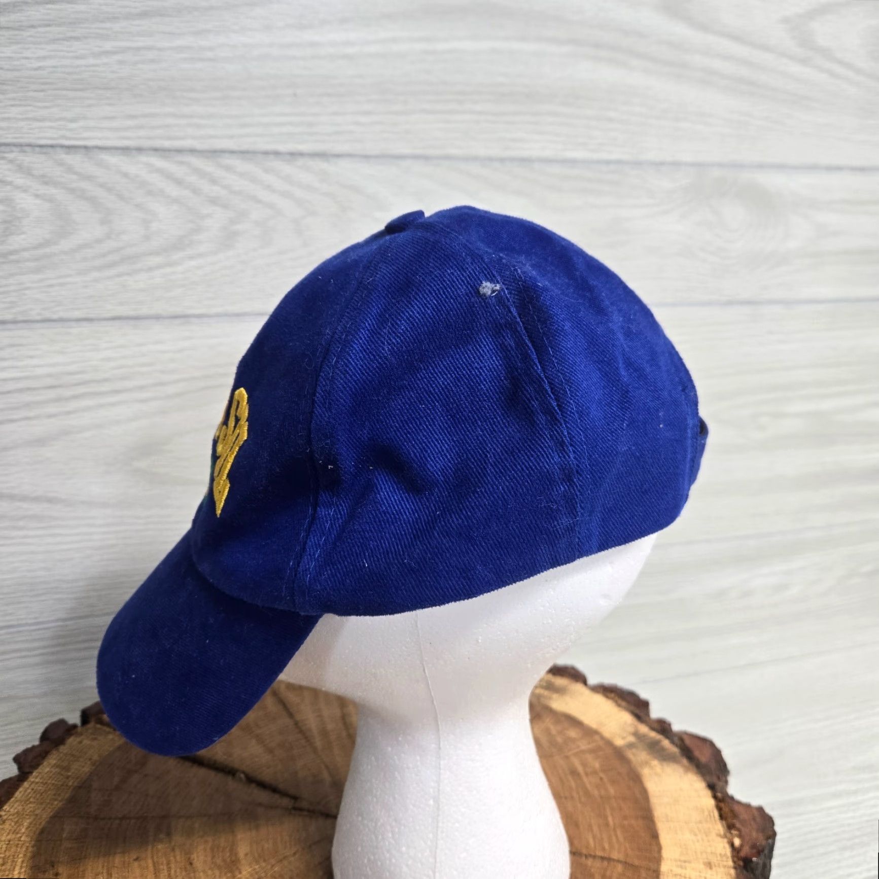 Vintage Vintage Brazil Flag Logo Adjustable Baseball Cap Hat Men Blue Soccer Summer 90s Size ONE SIZE - 4 Thumbnail