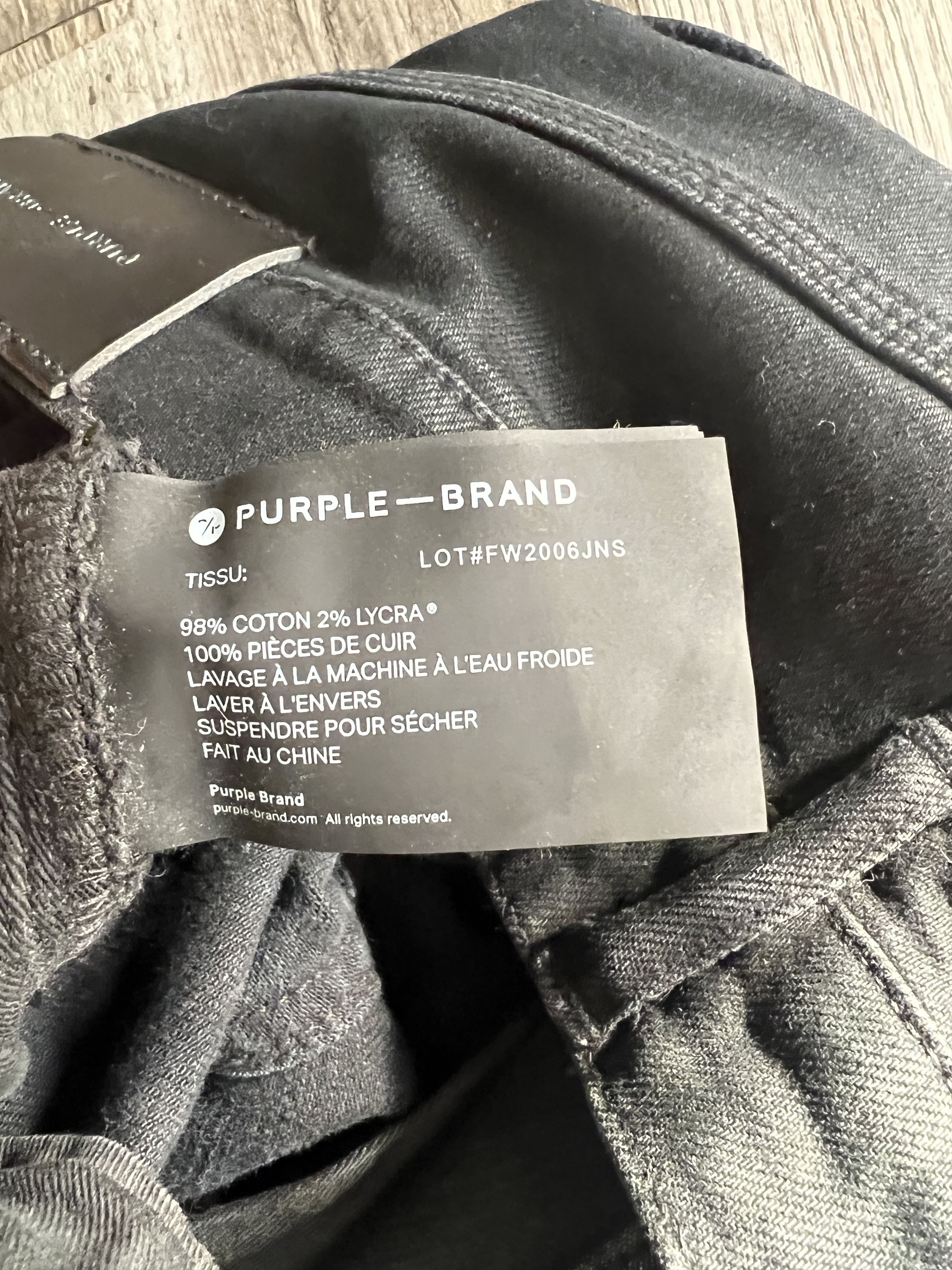 Purple Brand Purple Brand Slim Fit Black Jeans Size US 34 / EU 50 - 5 Thumbnail