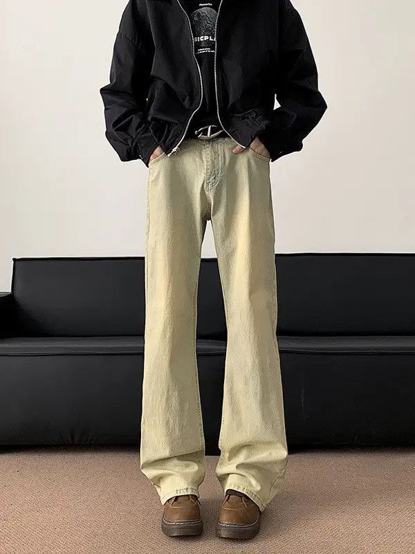 Japanese Brand × Jean Retro loose straight casual micro flared jeans Size US 32 / EU 48 - 1 Thumbnail