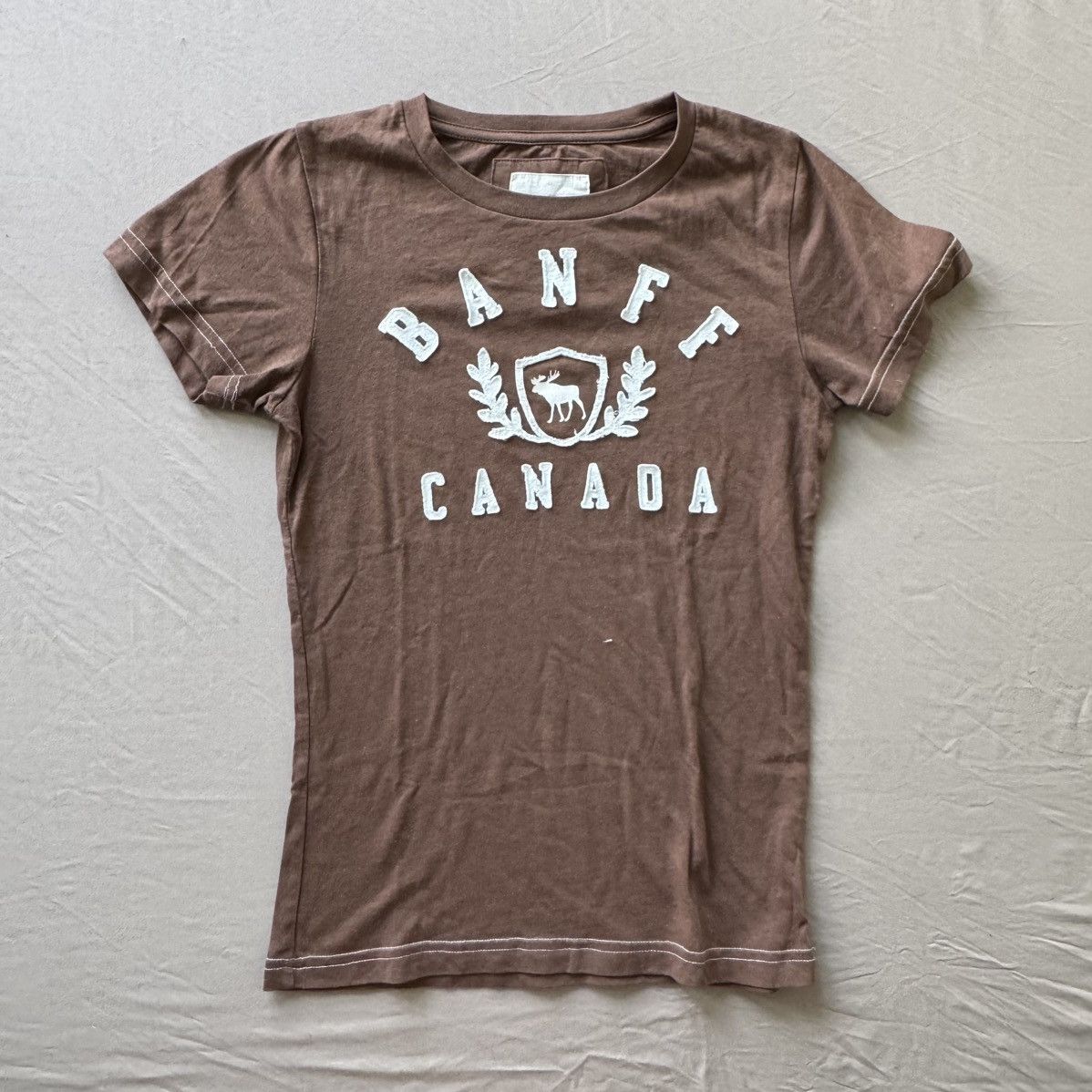 Vintage Y2K Banff National Park Slim Fit Tee Size S / US 4 / IT 40 - 1 Thumbnail