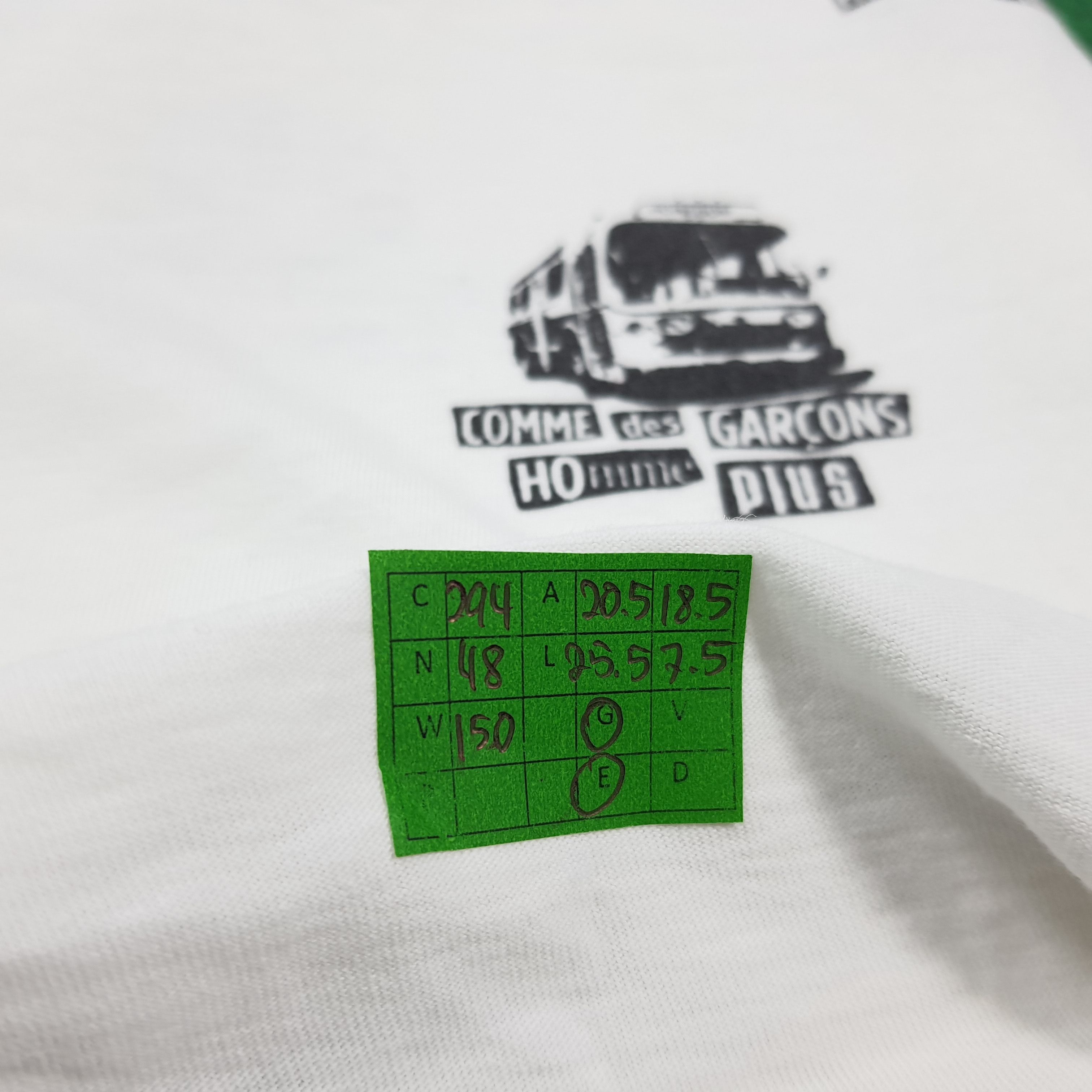 Comme des Garcons Homme Plus Vintage Comme des Garcons Overprint Bus Graphic Tee C294N48 Size US M / EU 48-50 / 2 - 7 Thumbnail