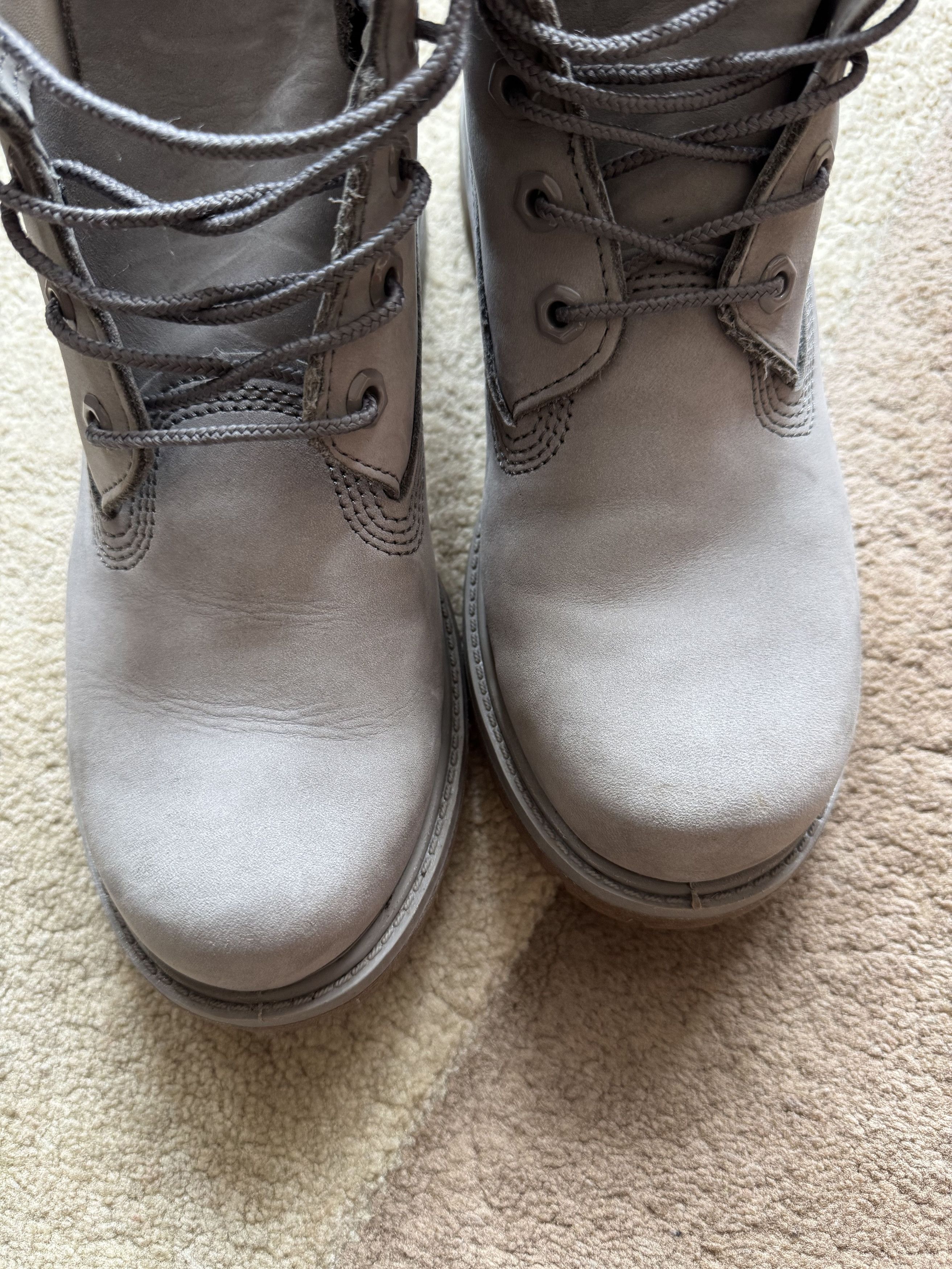 Timberland Timberland Premium 6 Inch Boot Grey Color Double Sole Size US 6.5 / EU 39-40 - 5 Thumbnail