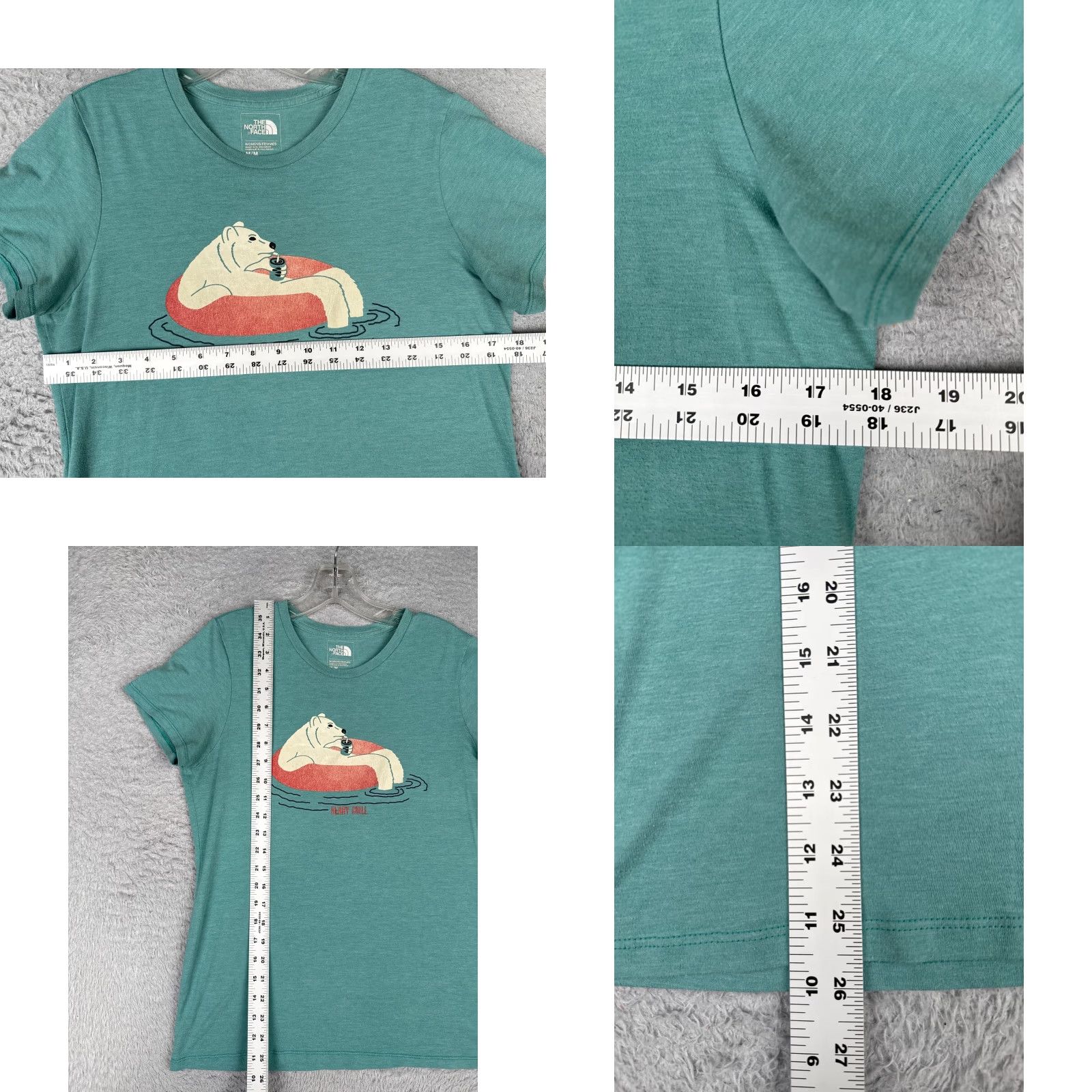 The North Face The North Face Shirt Women Medium Blue Crew Neck Polyester Blend Beary Chill Size M / US 6-8 / IT 42-44 - 8 Thumbnail