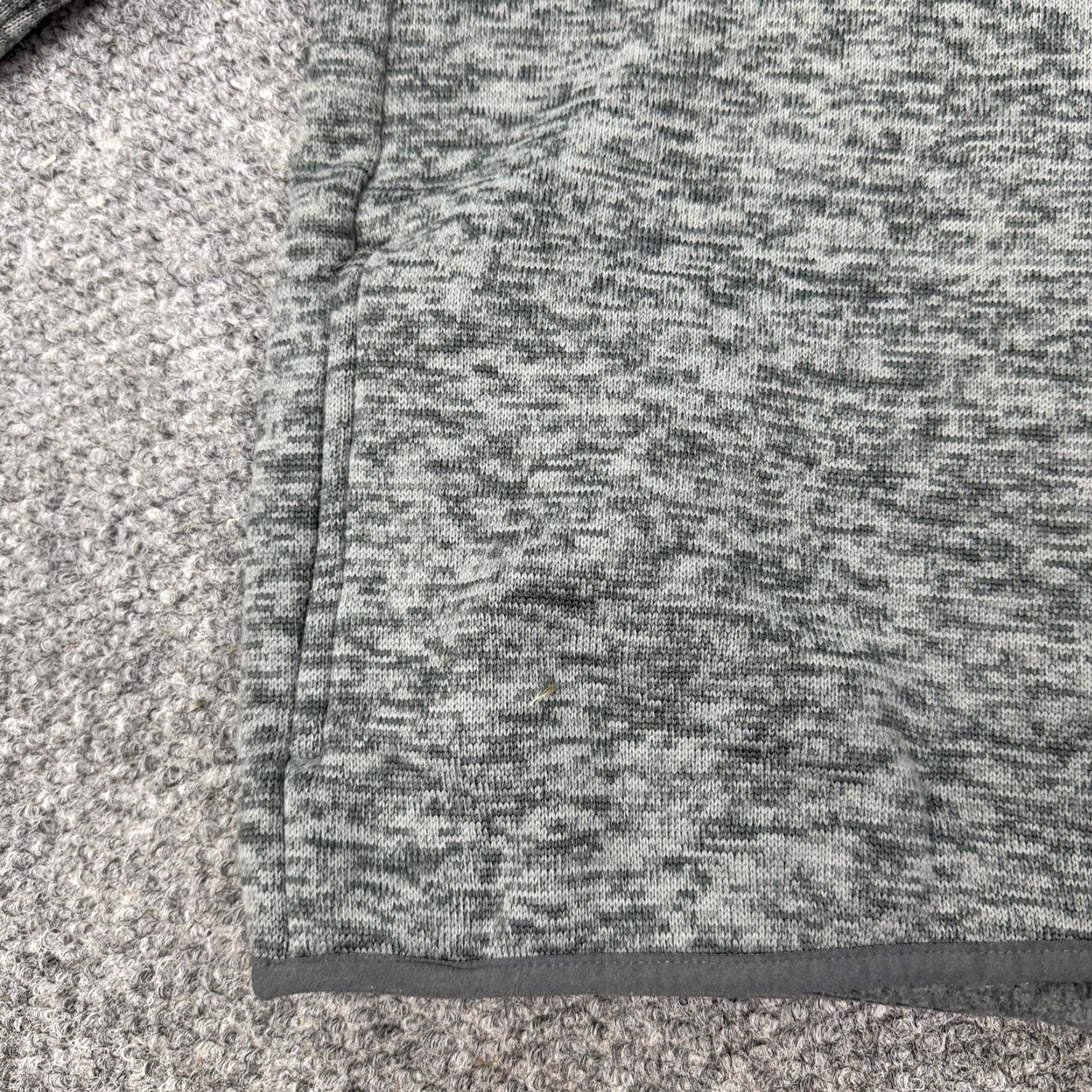 Lands' End Lands' End Sweater Mens M Gray Quarter Snap Mock Neck Fleece Pockets Warm Size US M / EU 48-50 / 2 - 4 Thumbnail