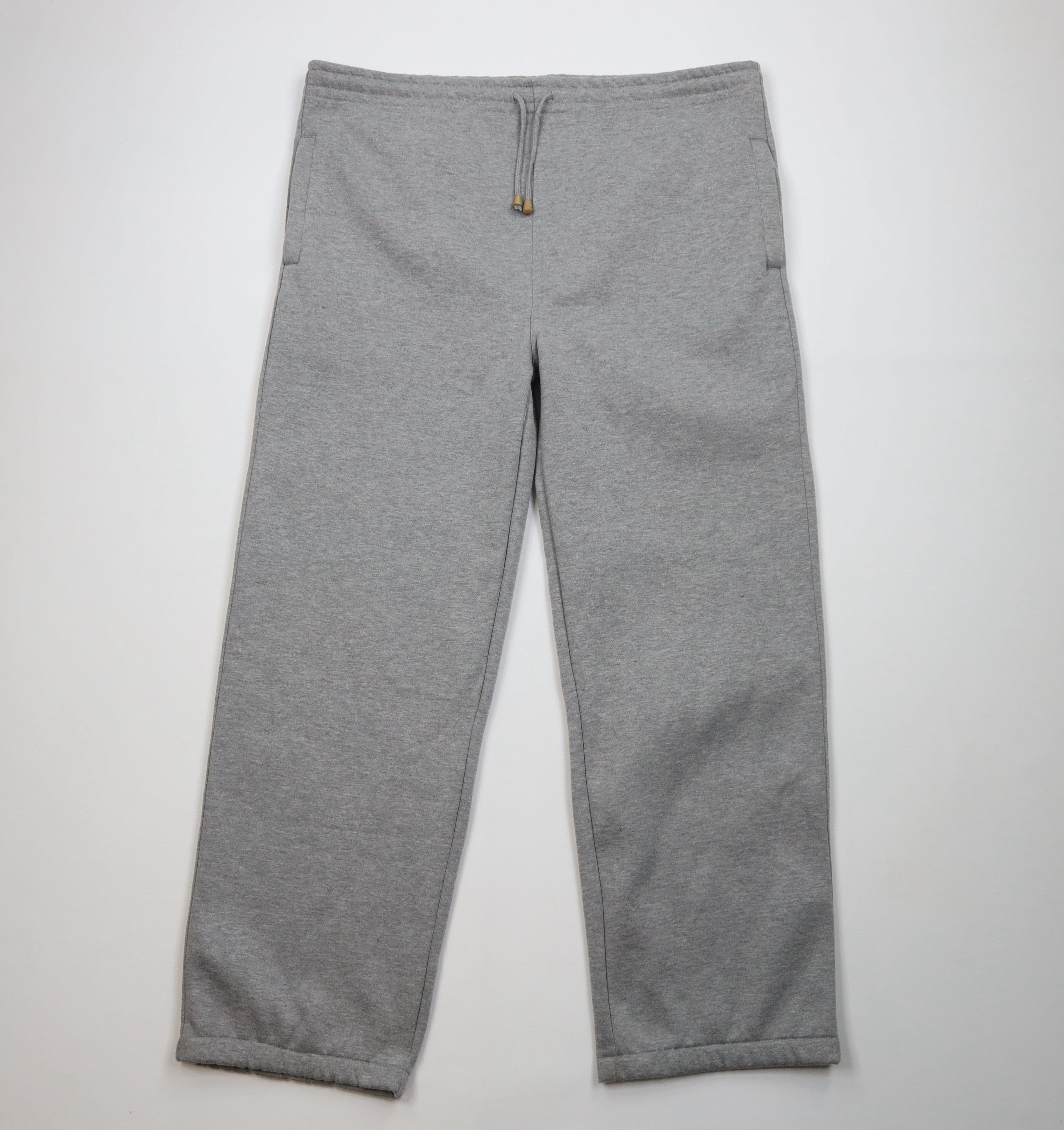 Vintage Vintage 90s Streetwear Heavyweight Wide Leg Sweatpants Gray Size US 42 / EU 58 - 1 Thumbnail