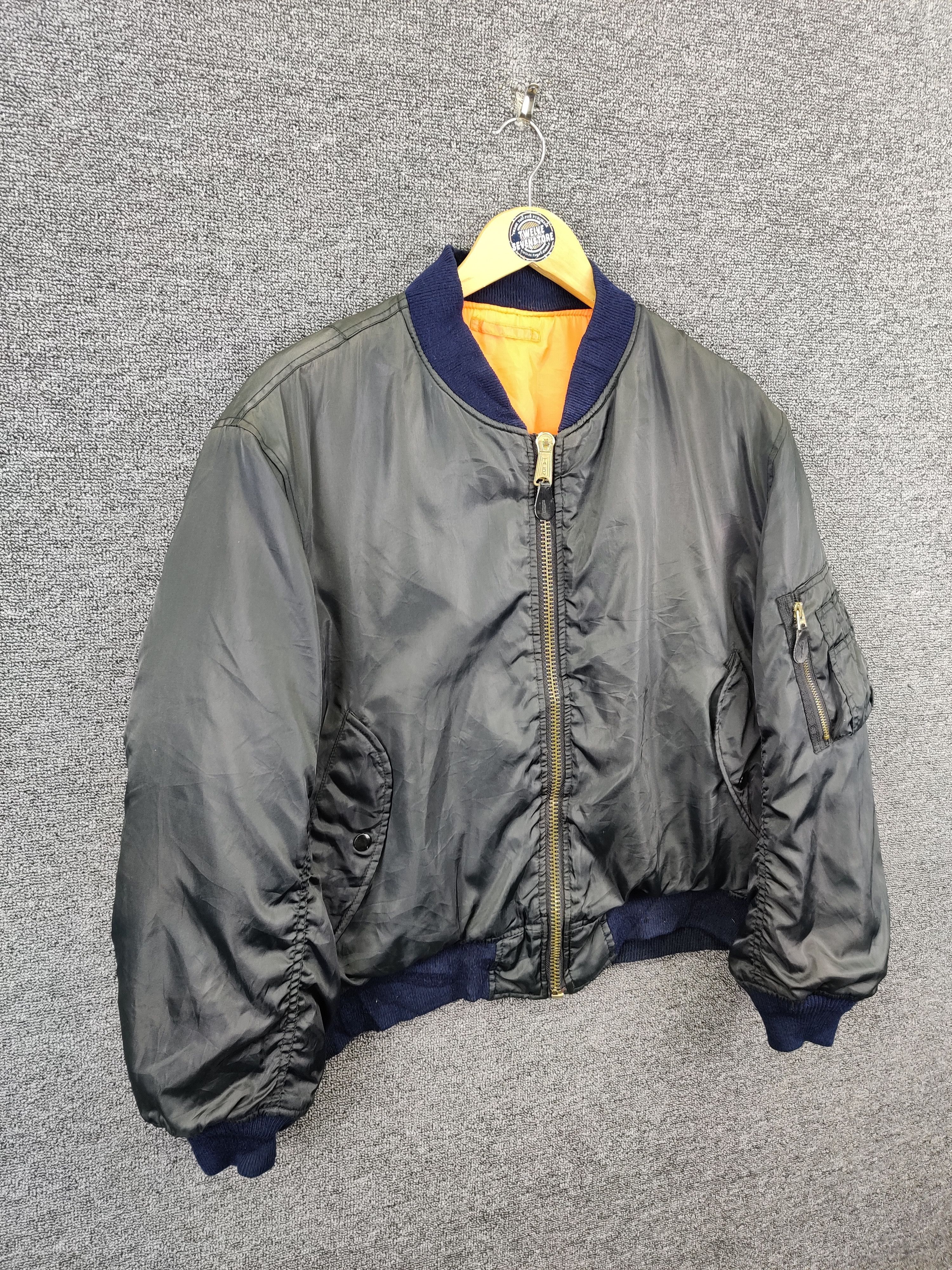 Vintage Vintage MA-1 Intermediate Flight Bomber Jacket Size US L / EU 52-54 / 3 - 5 Thumbnail