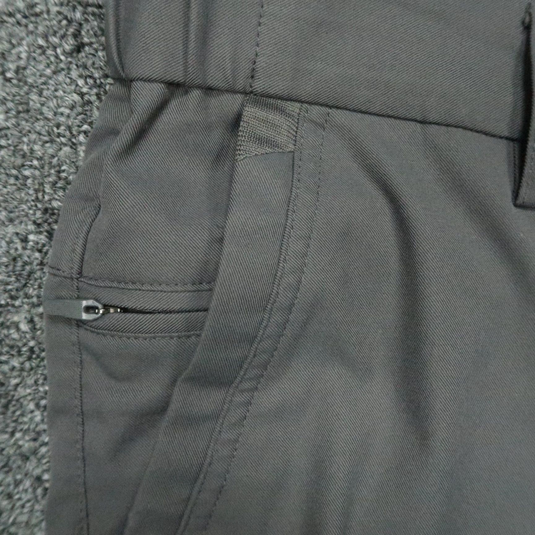 Vintage Jack Archer Pants Men 35x30 Charcoal Gray Jetsetter Tech Chino Trouser Travel Casual Workwear Summer Spring Fall 35in Gray Regular George? Size US 35 - 3 Thumbnail