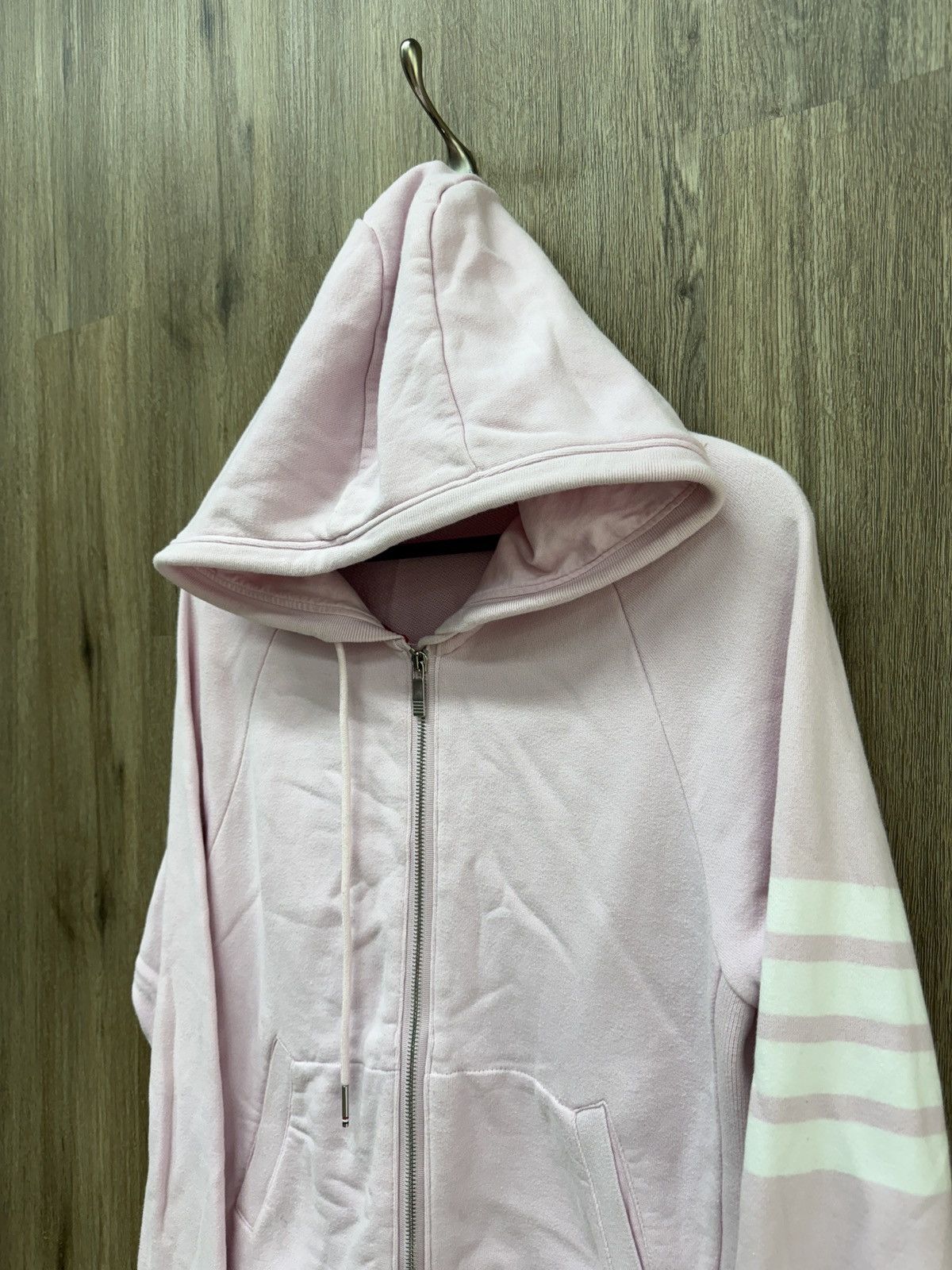 Thom Browne Thome Browne Pink Zip Up Hoodie Size US M / EU 48-50 / 2 - 3 Thumbnail