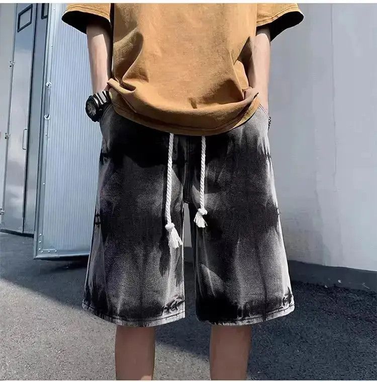 Japanese Brand Retro straight leg elastic tie dye jeans Size US 32 / EU 48 - 6 Thumbnail