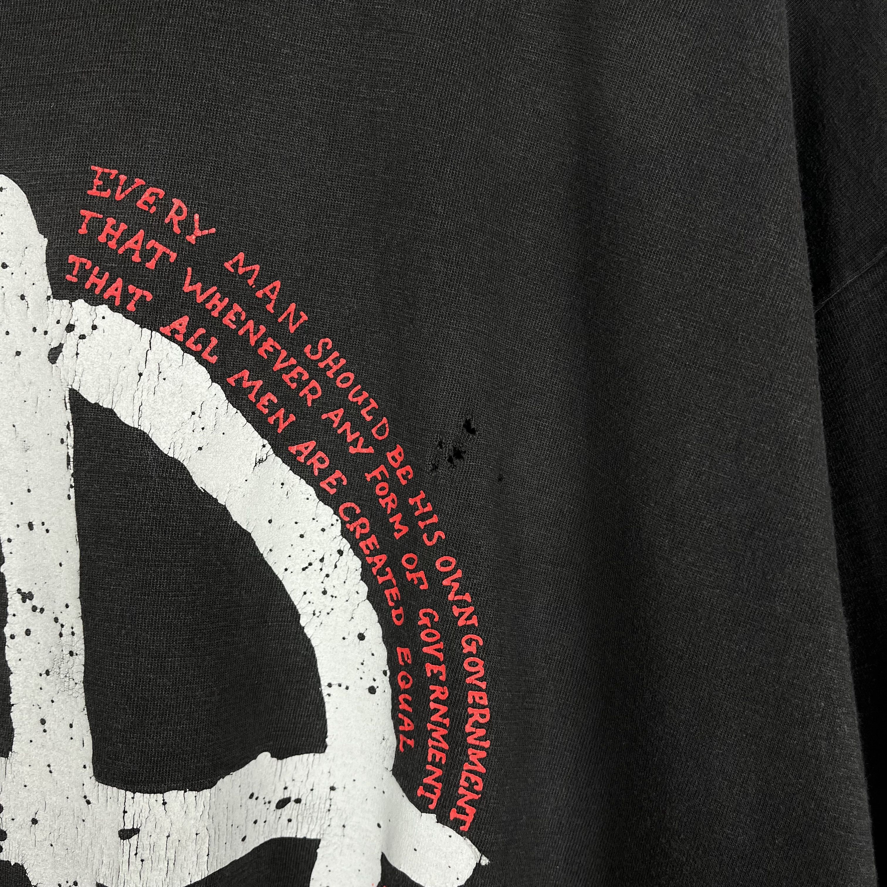 Vintage Vintage Anarchy Big Logo Destroy T Shirt 90’s Size US XL / EU 56 / 4 - 13 Thumbnail