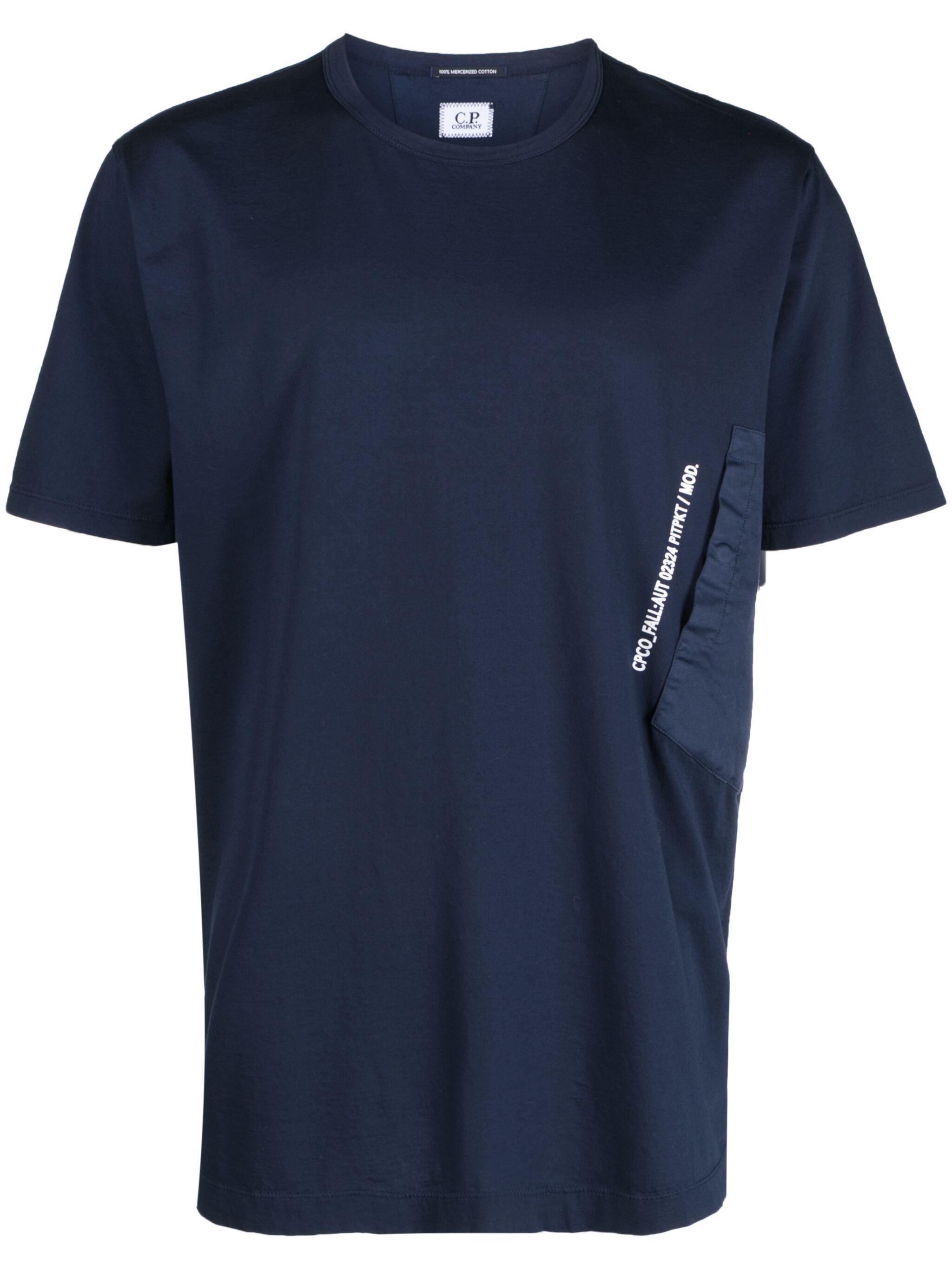 C.P. Company o1y1224 Crewneck T-Shirt in Navy Blue Size US XXL / EU 58 / 5 - 1 Thumbnail