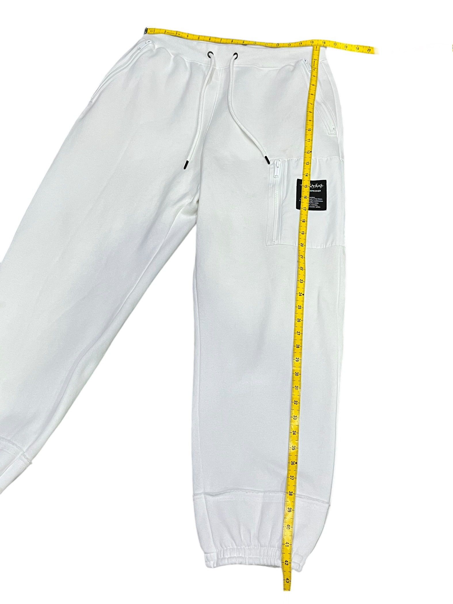 Undercover 🔥🎧"FREEDOM NOISE" GUxUNDERCOVER White Sweat Pants Size US 34 / EU 50 - 20 Thumbnail