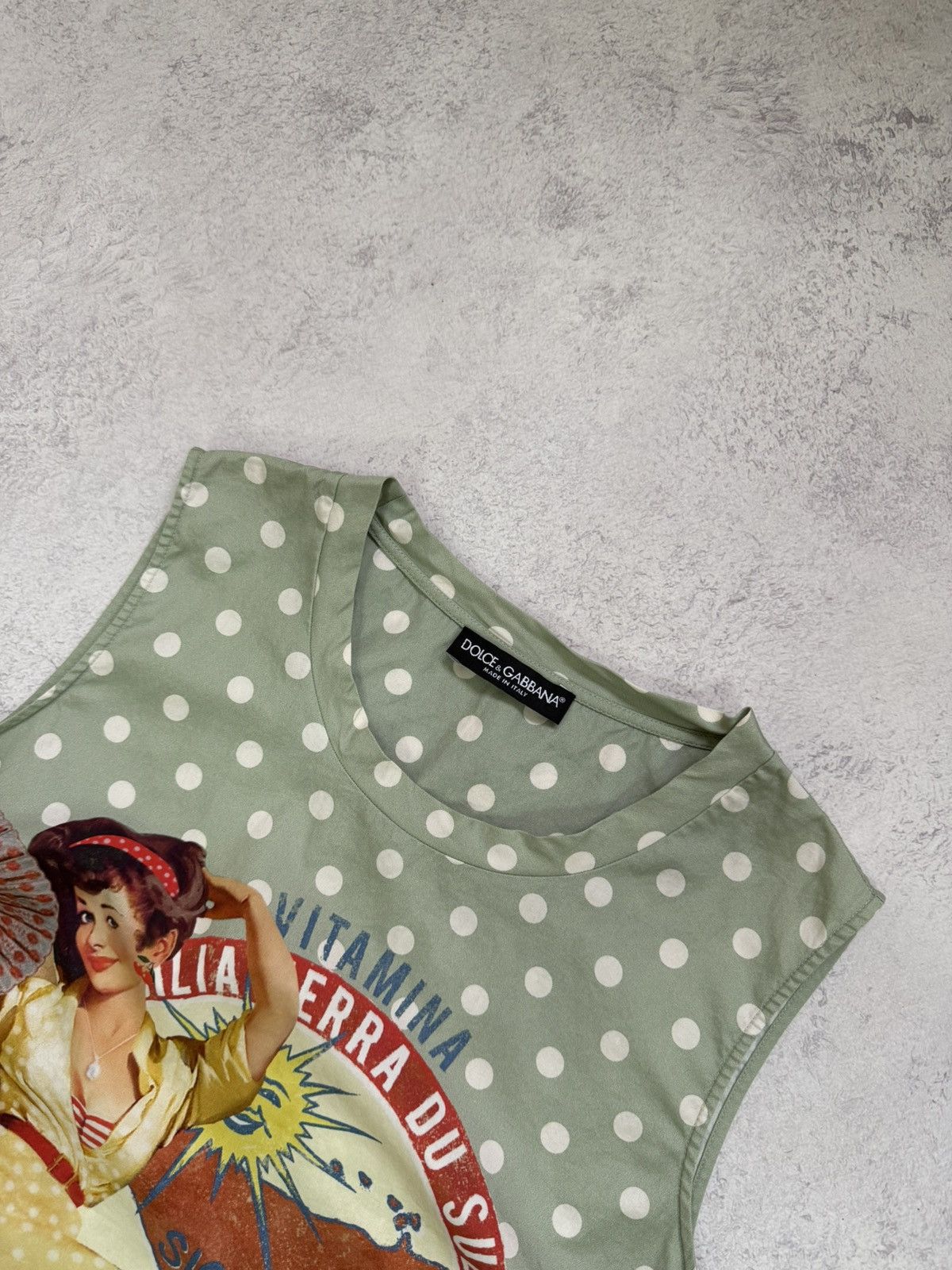 Dolce & Gabbana Women’s Dolce Gabbana Tank Top Pin Up Girl Size 40 Size S / US 4 / IT 40 - 10 Thumbnail